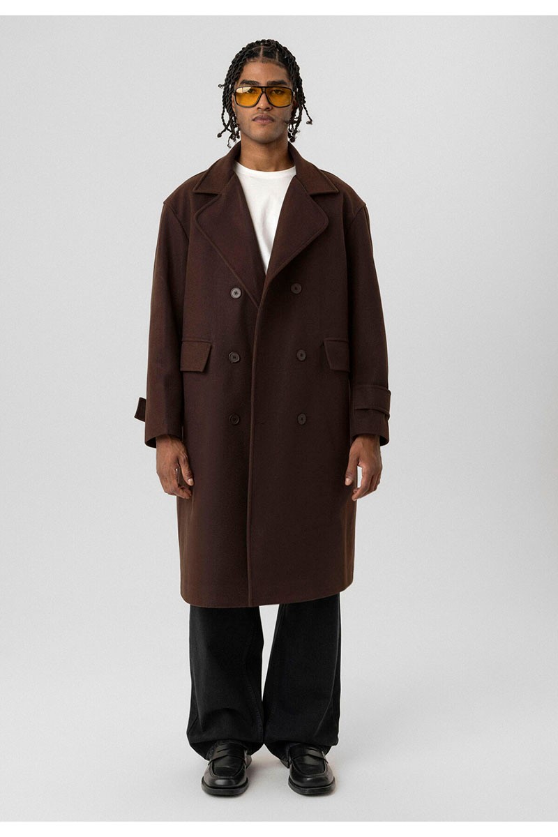 OVERSIZE COAT BROWN