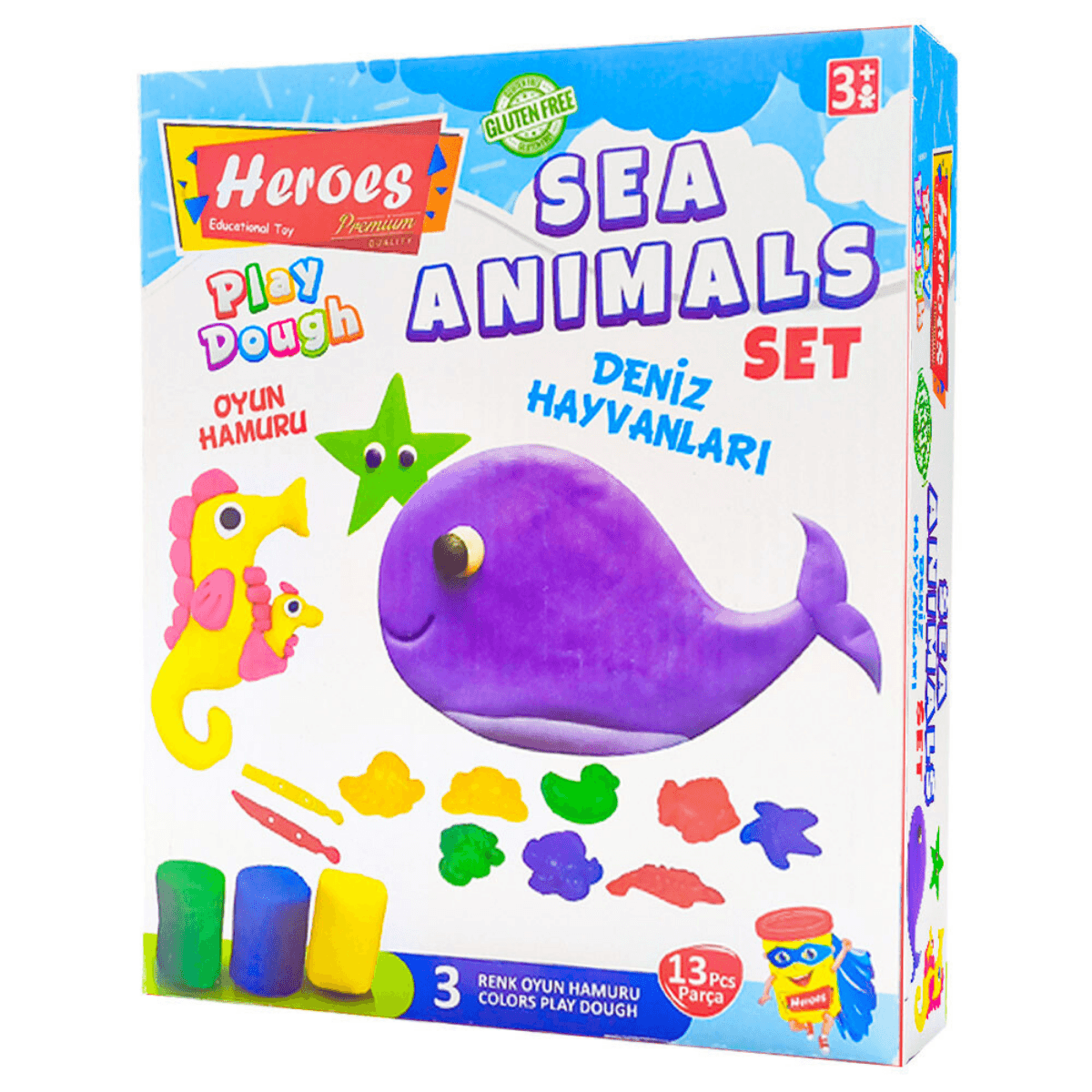 Sea Animals Set Kutulu Oyun Hamuru Seti