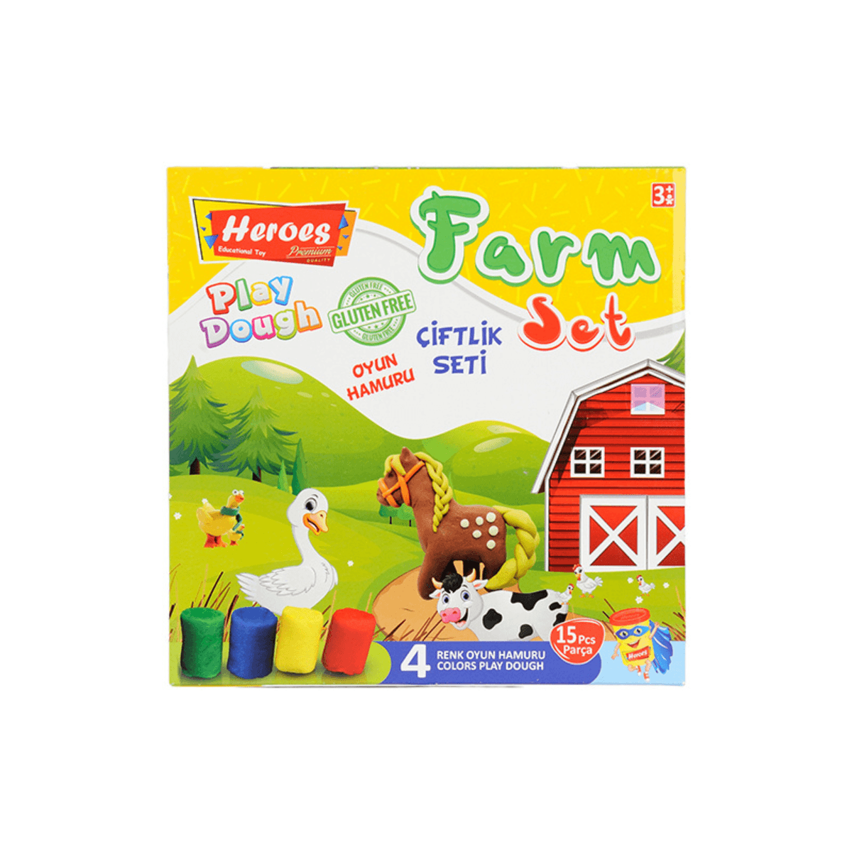 Farm Set Kutulu Oyun Hamuru Seti