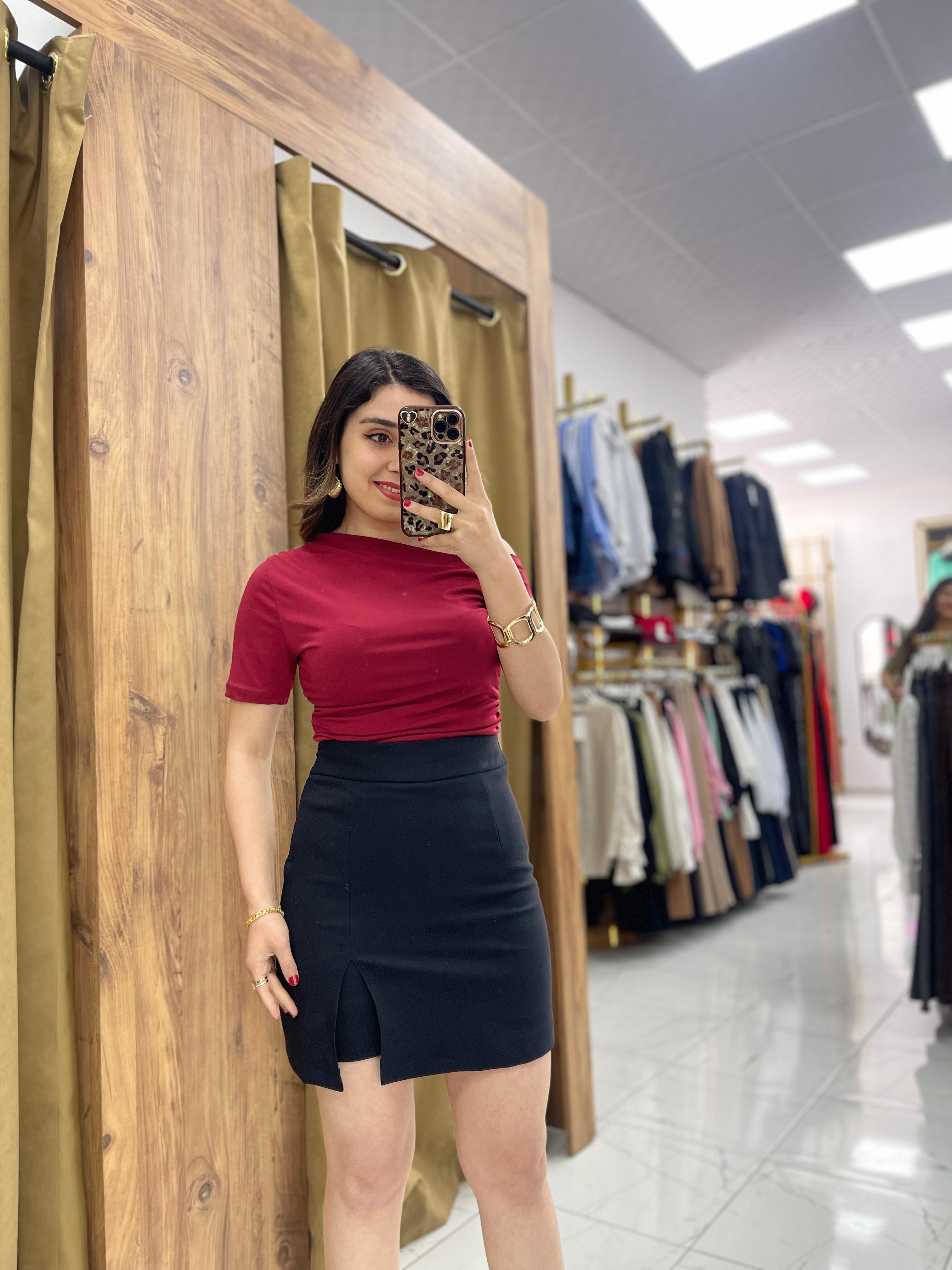 Esila Şort Etek  - Siyah