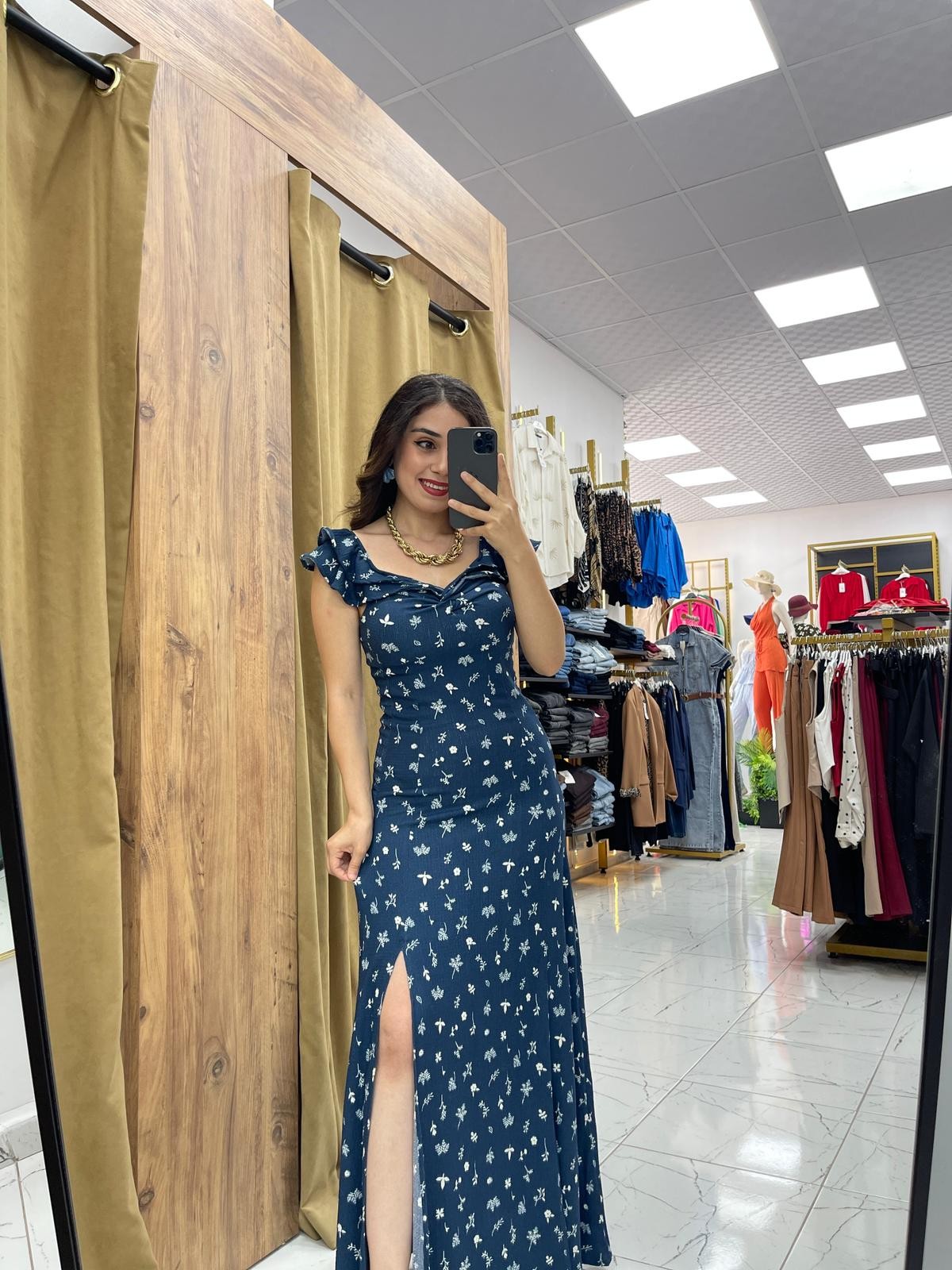 Elena Maxi Boy Elbise 