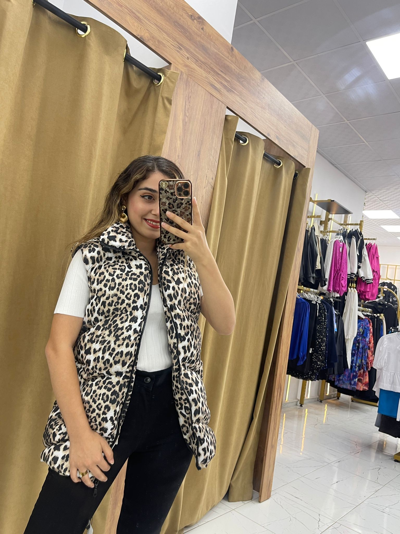 Caty Leopar Yelek