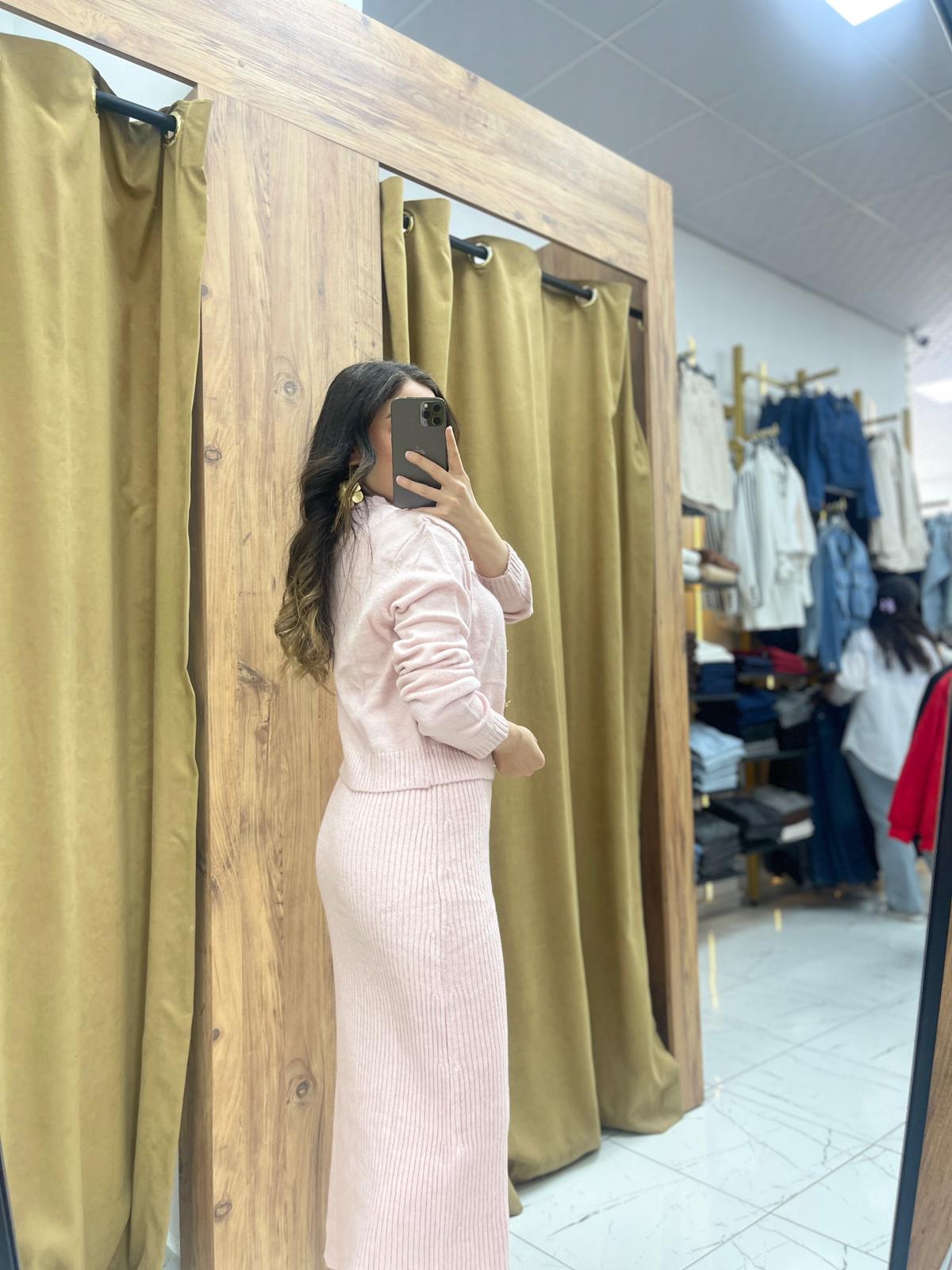 Axel Ceketli Elbise  - Pembe