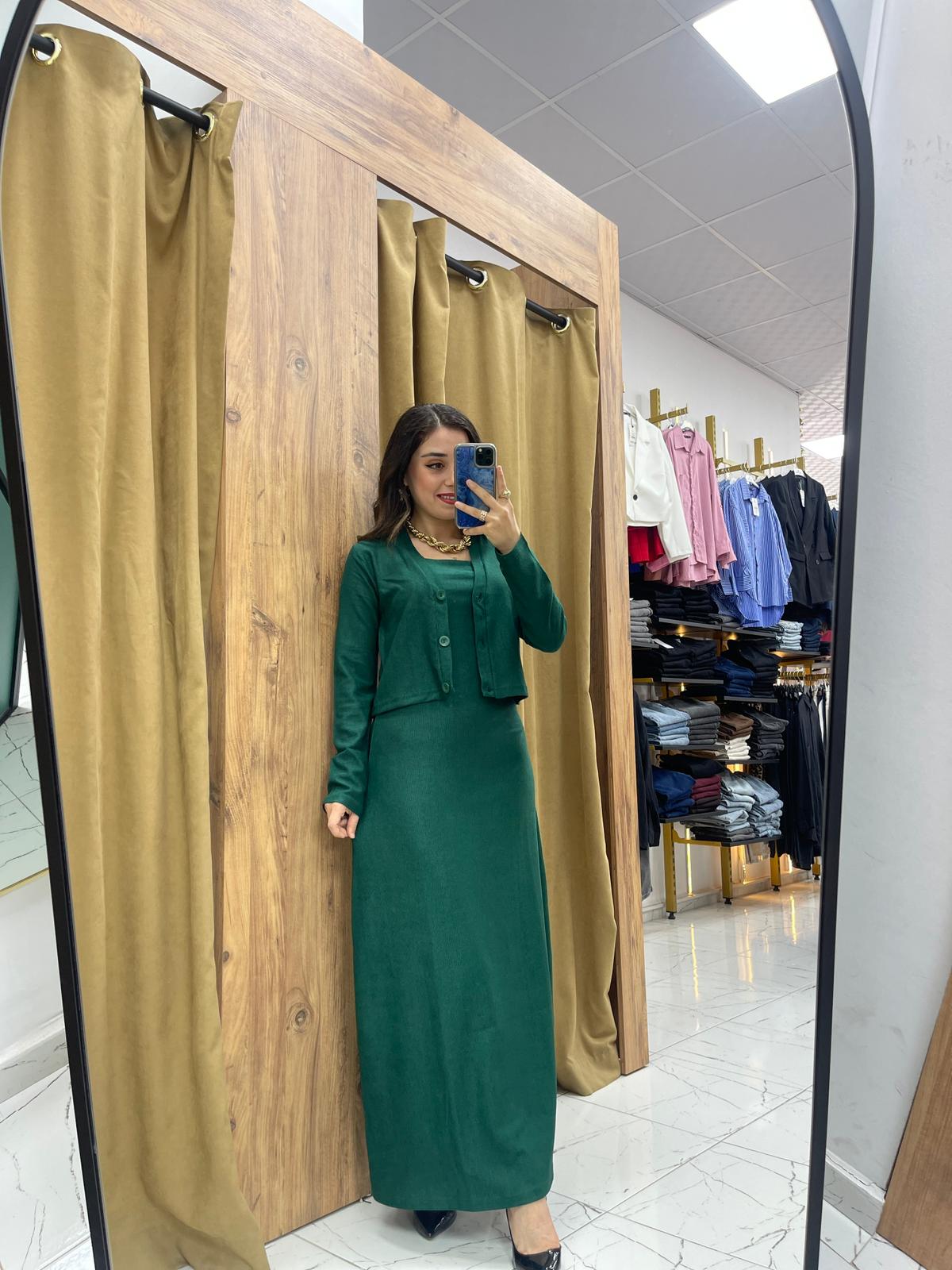Chery Ceket Elbise - Yeşil