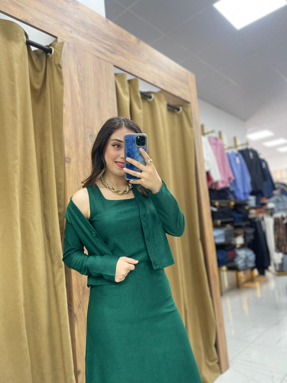 Chery Ceket Elbise - Yeşil