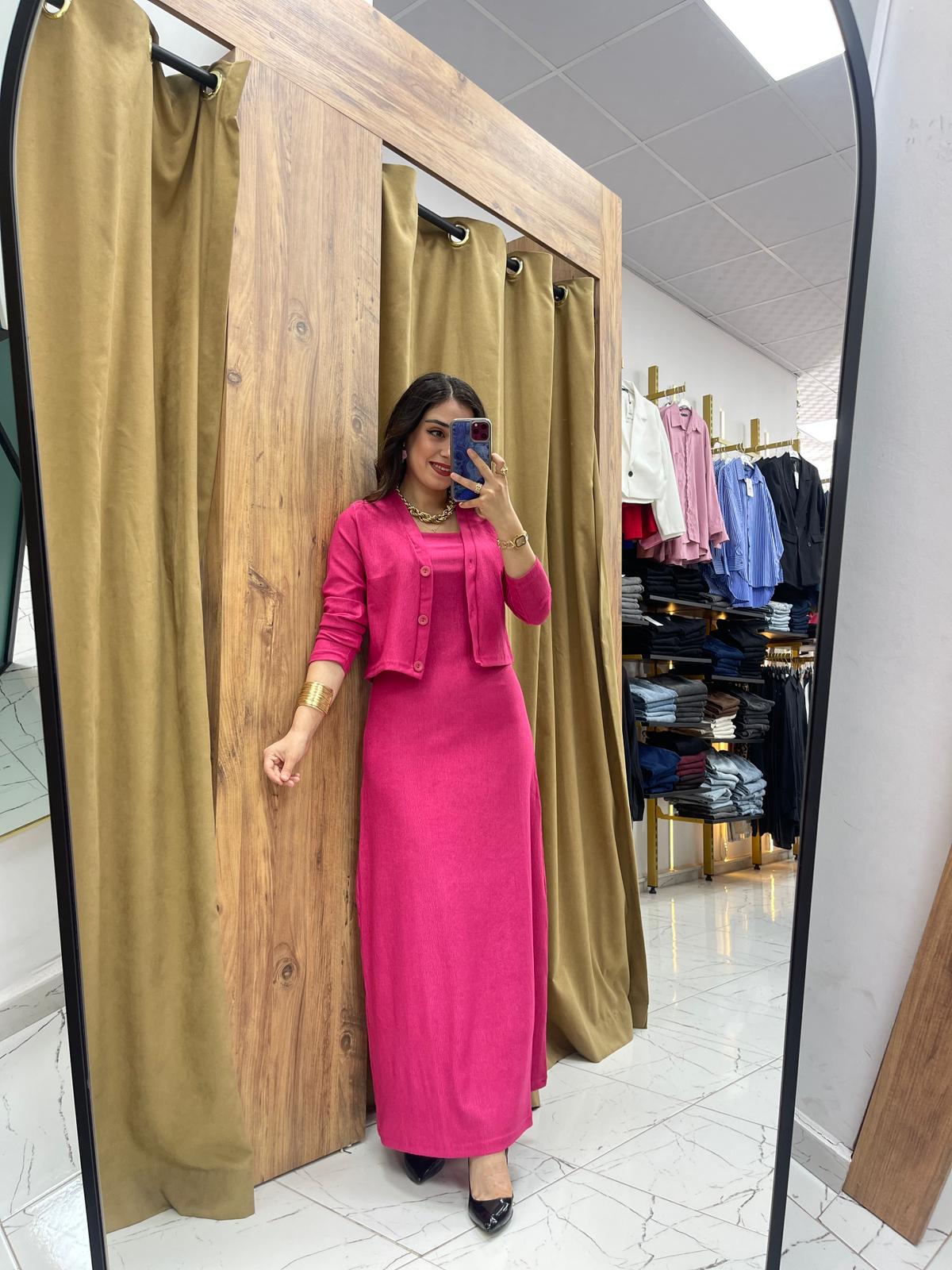 Chery Ceket Elbise - Pembe