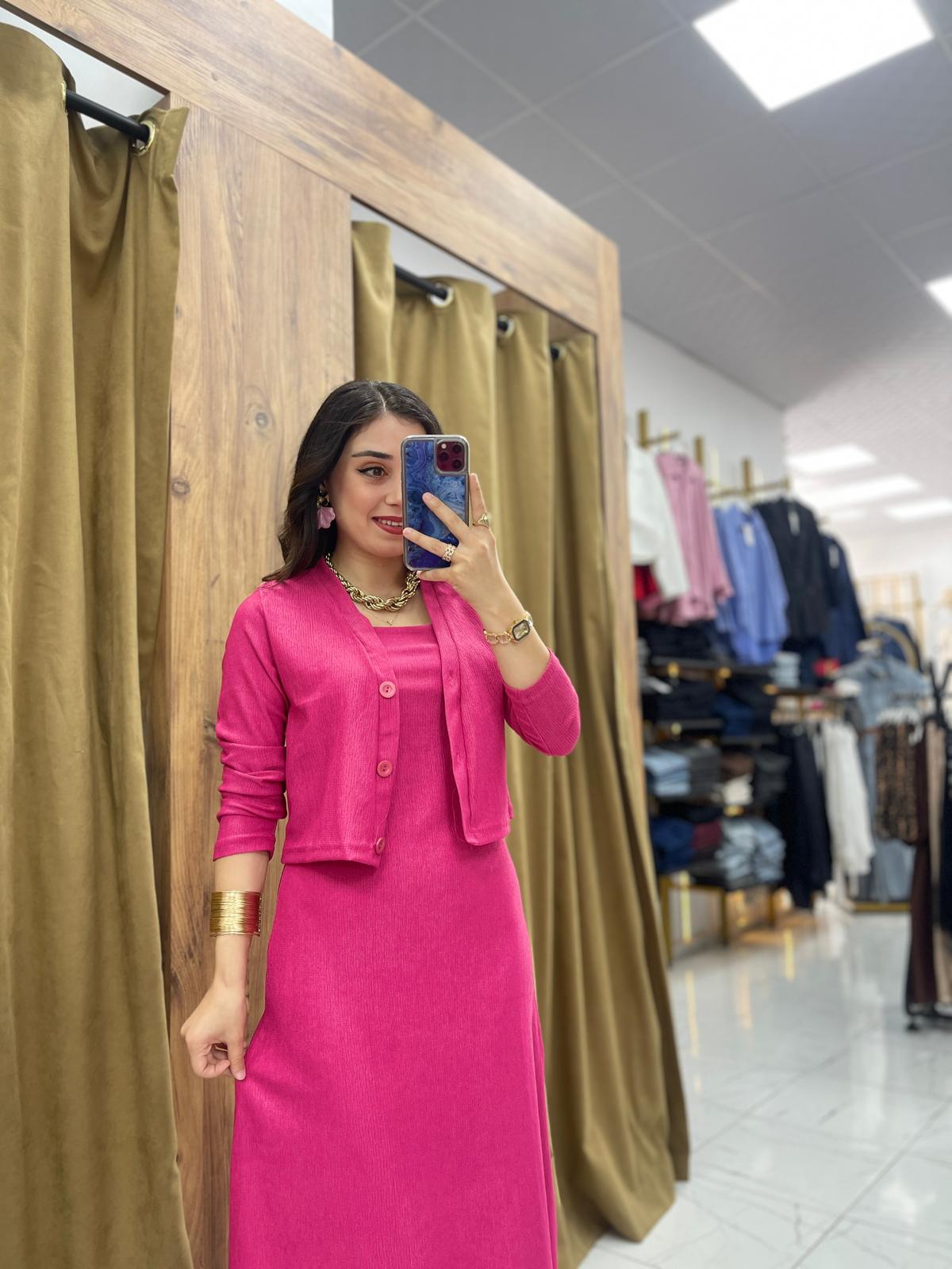 Chery Ceket Elbise - Pembe