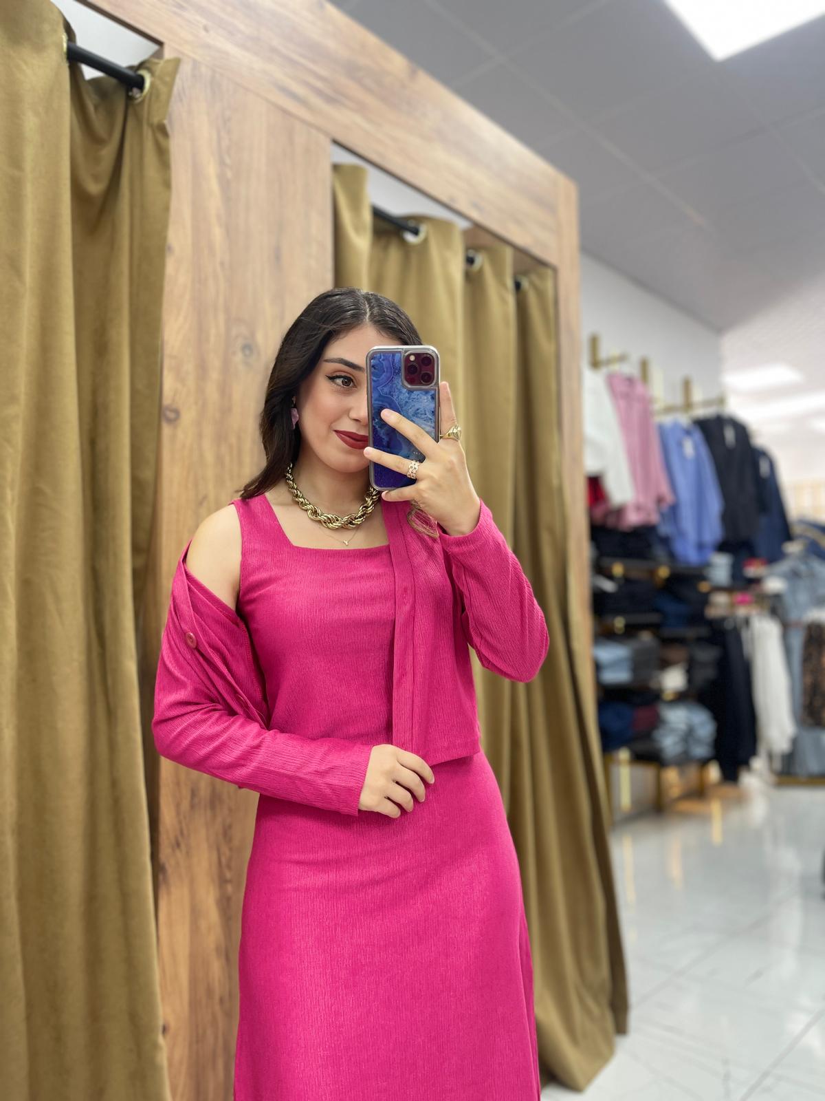 Chery Ceket Elbise - Pembe