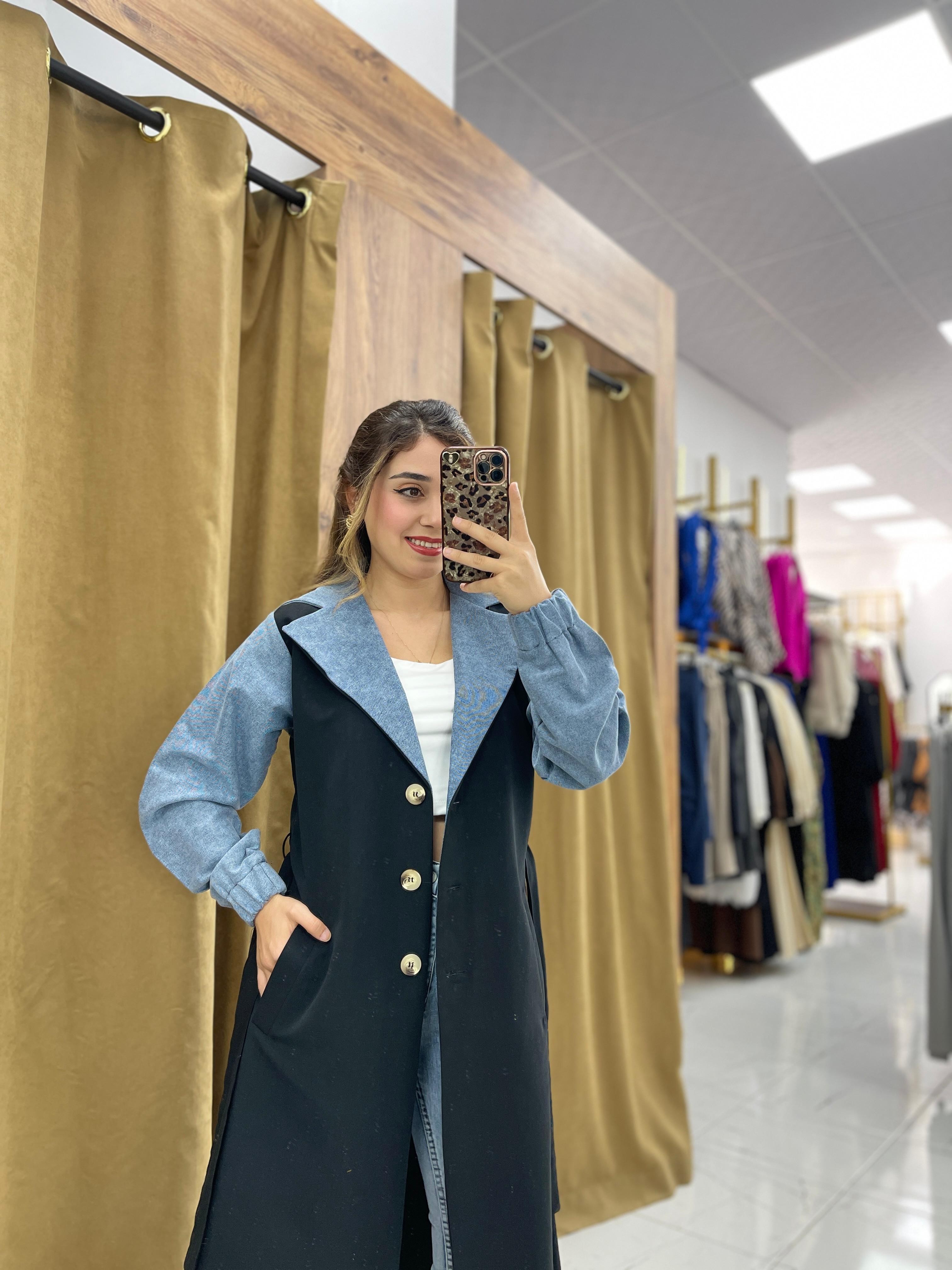 Jenni Kot Detaylı Trenç - Siyah