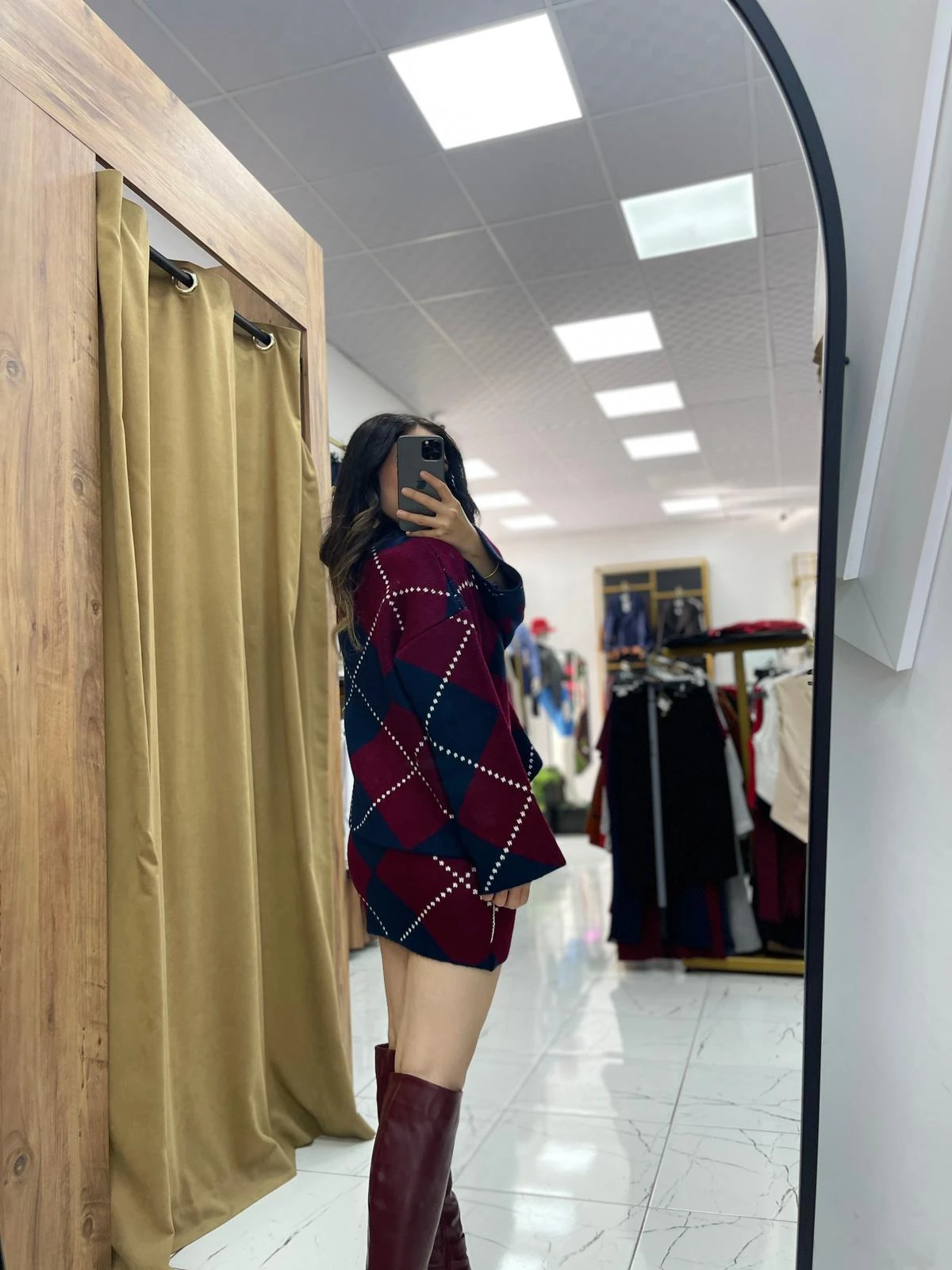 Kena Baklava Takım - Bordo