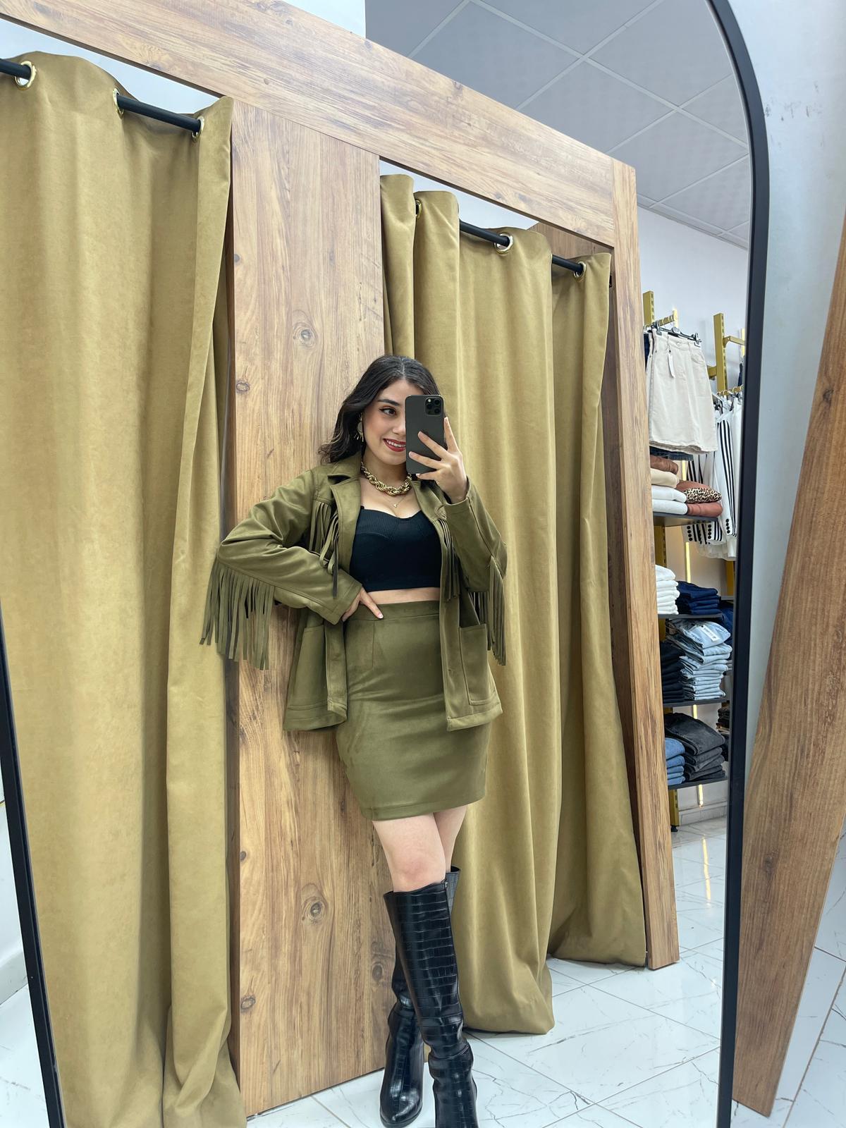 Desy  Süet Takım - Yeşil