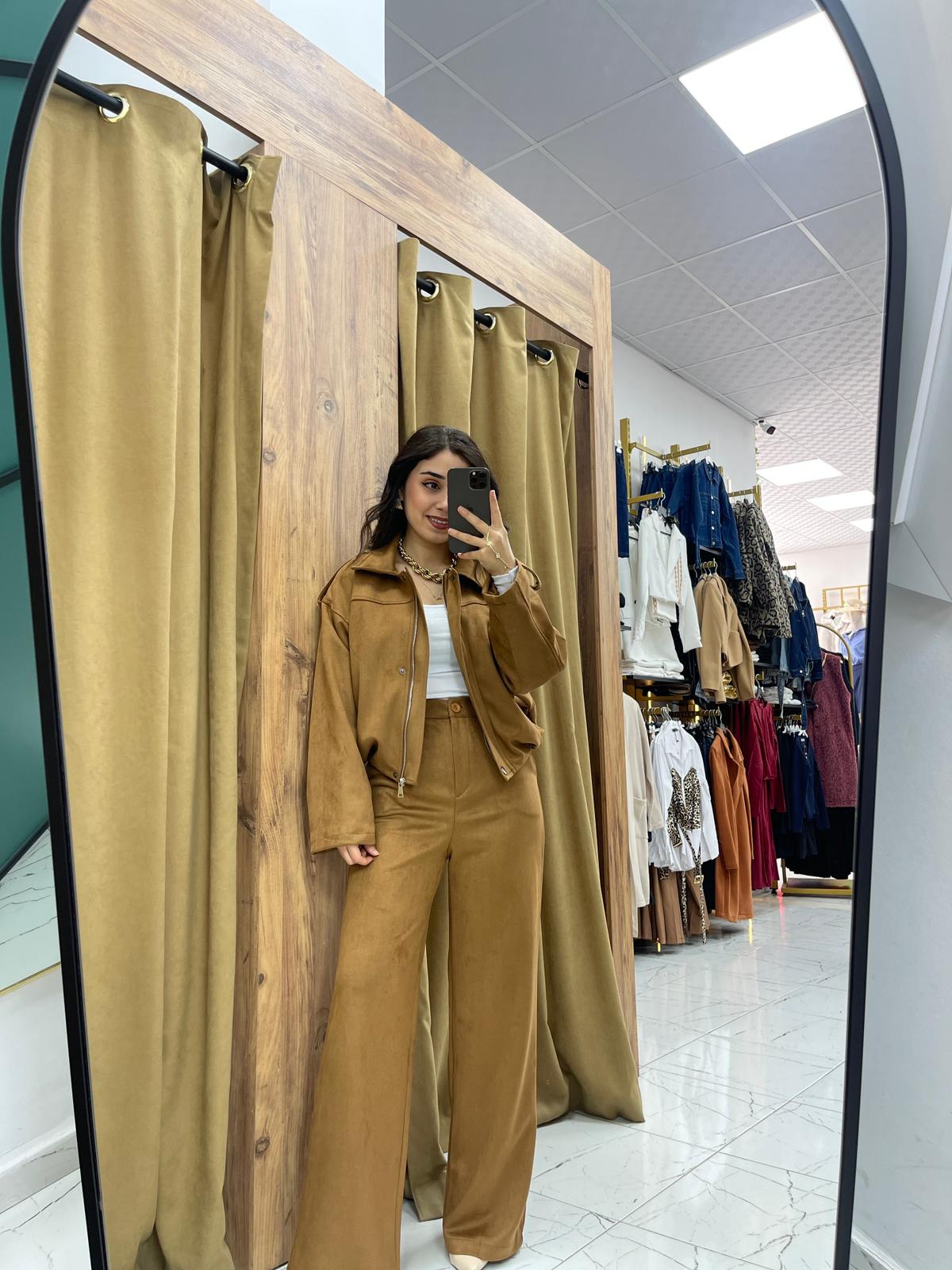 Bopan Ceket Takım - Taba