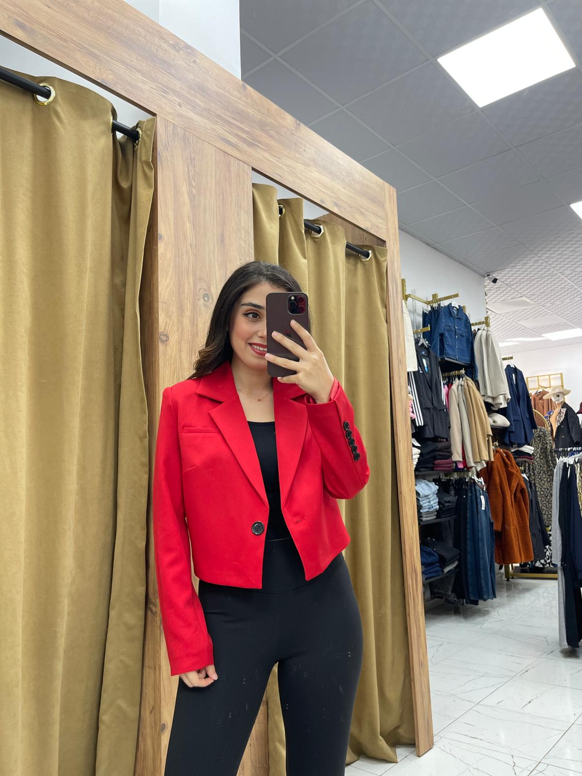 Yezdan Ceket  - Kırmızı