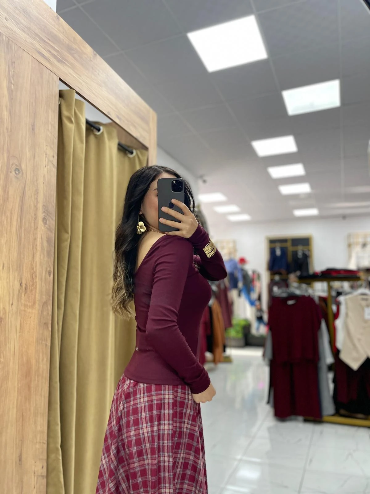 Liyo Badi Bluz - Bordo