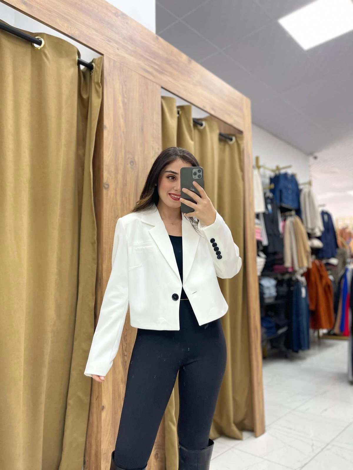 Yezdan Ceket  - Beyaz