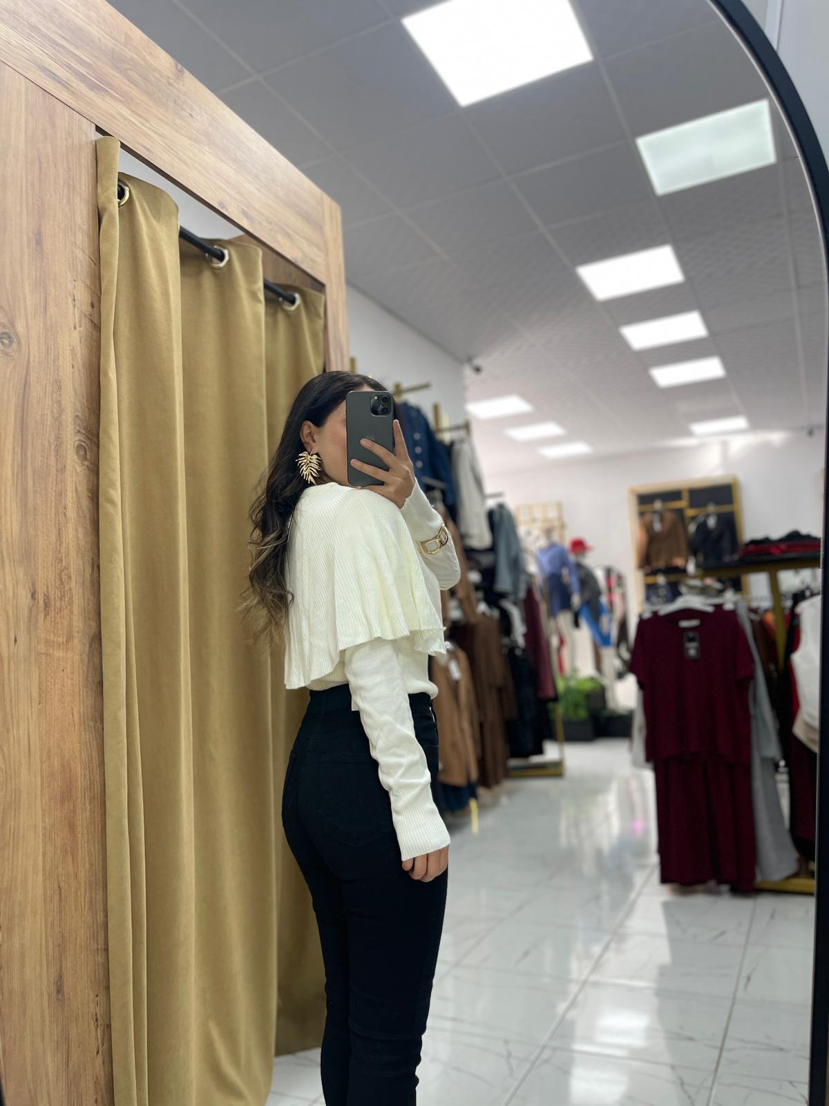 Pelerin Kazak  - Krem