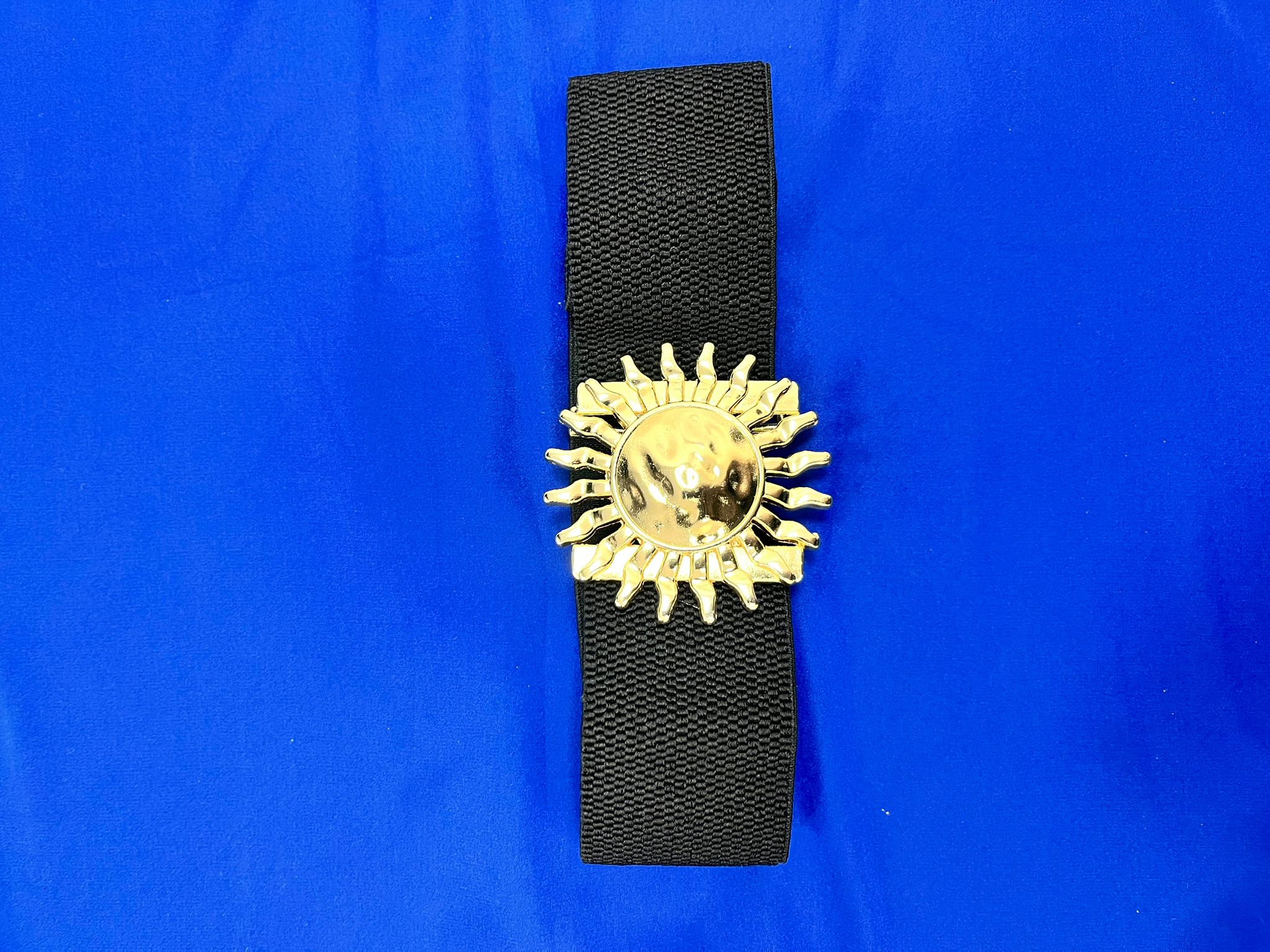 Lastikli Güneşli Kemer  - Siyah