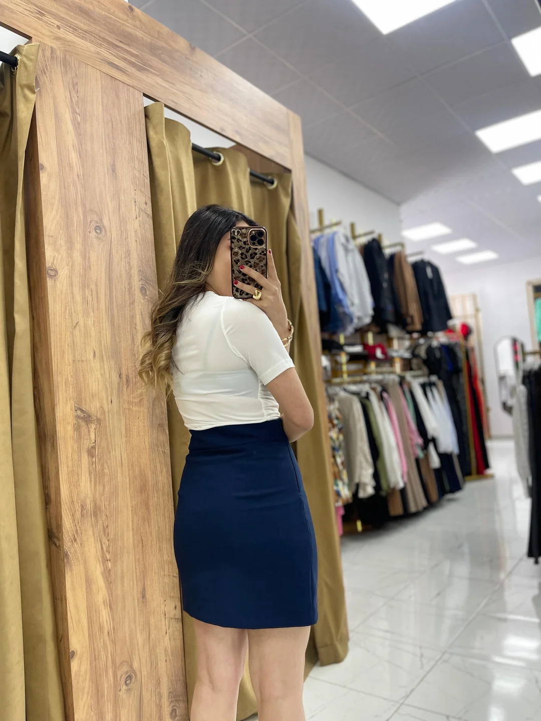 Romi  Şort Etek  - Lacivert