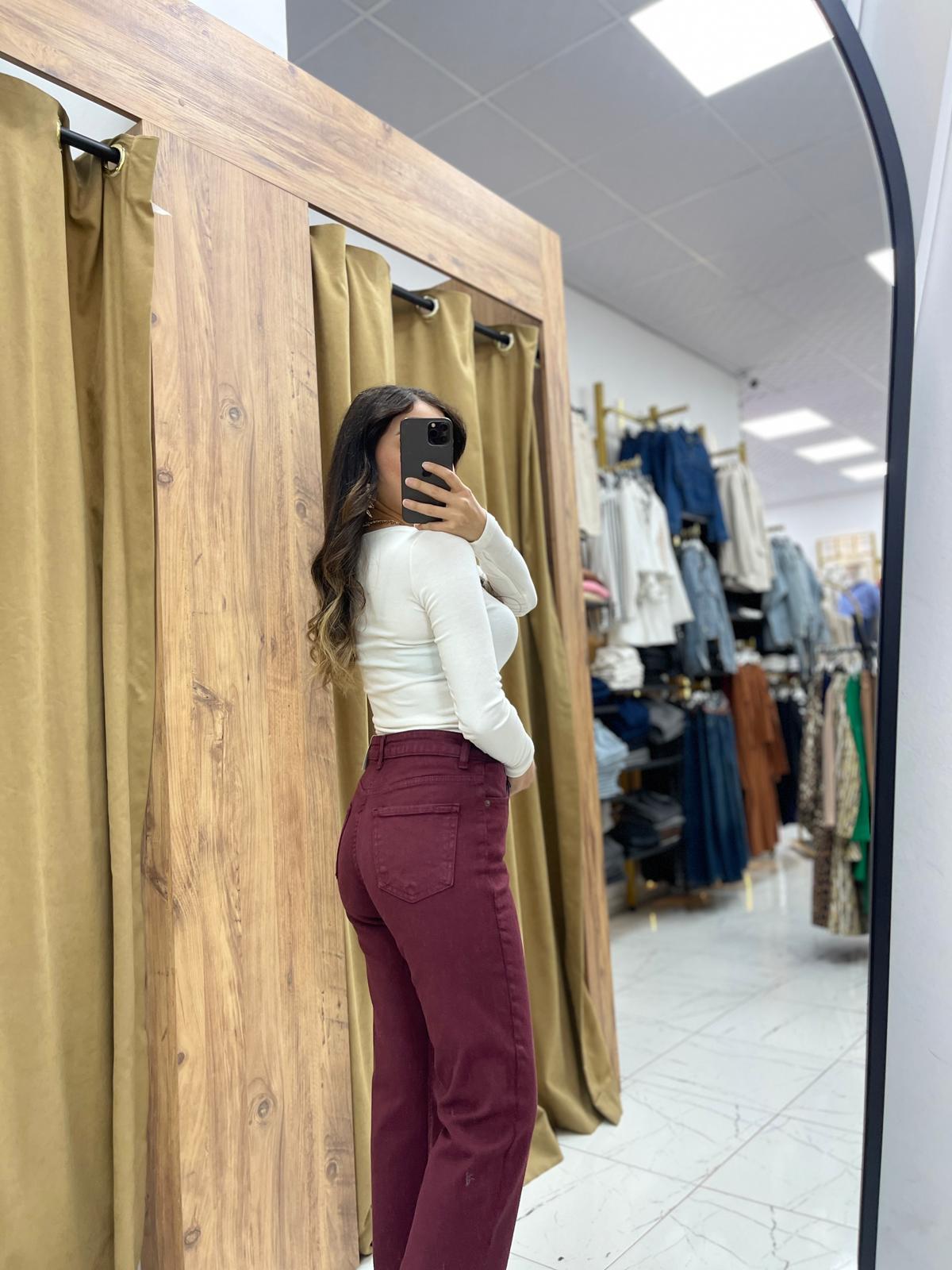 Paça Kesik Kot - Bordo