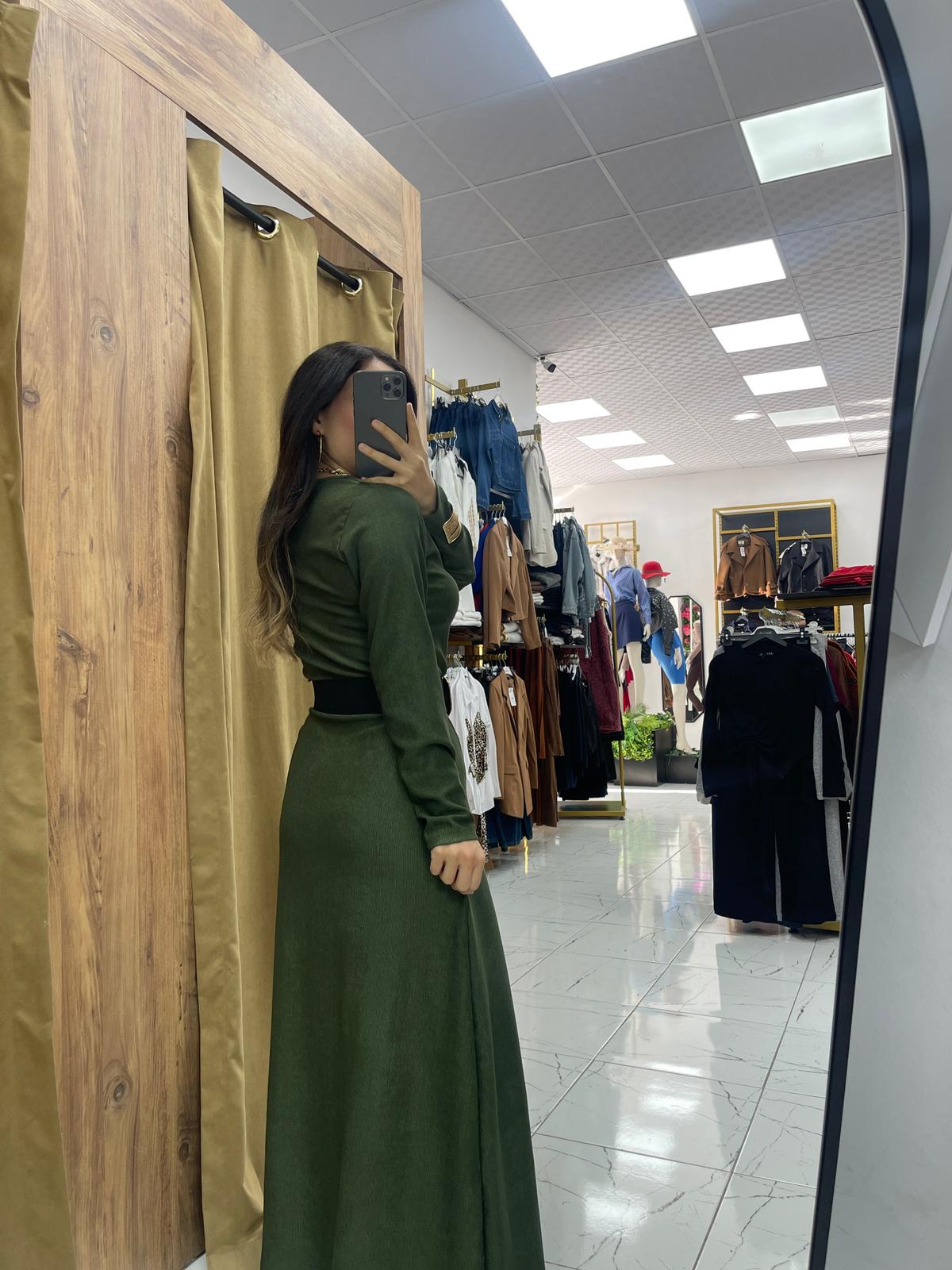 Leya Elbise - Yeşil