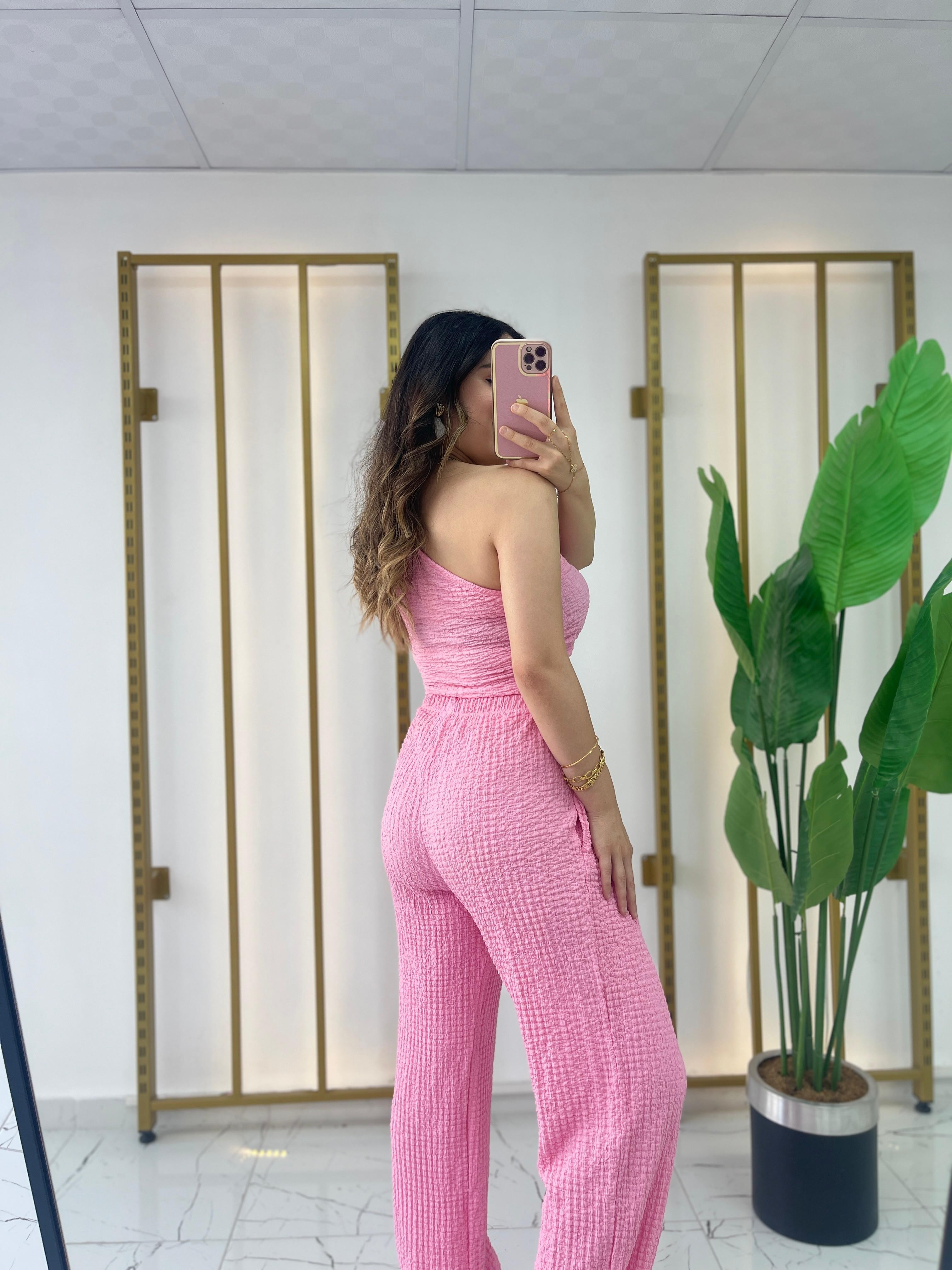 Lesi Gofre Takım - Pembe