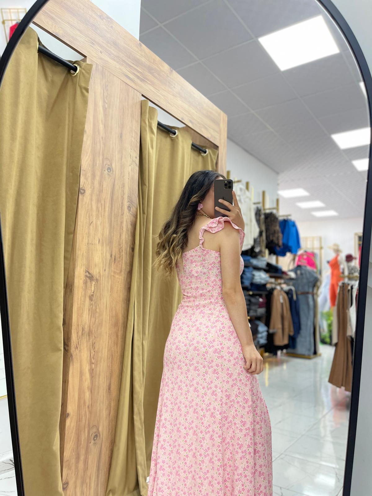 Elena Maxi Boy Elbise  - Pembe