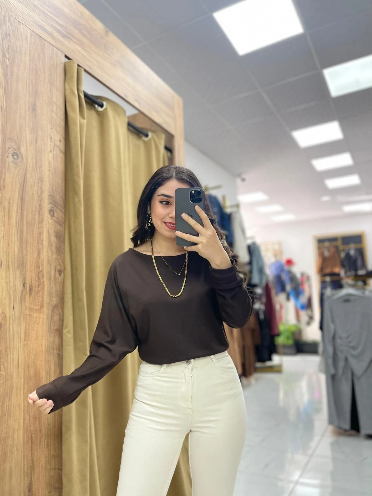 Modal Bluz  - Kahverengi