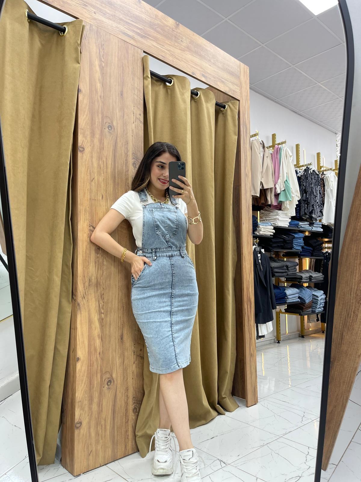 Mila Jile Kot Elbise  - Buz Mavi