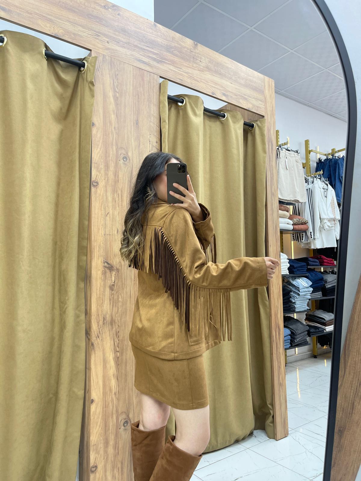 Desy  Süet Takım - Kahverengi