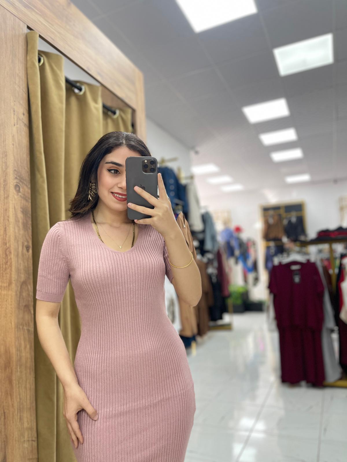 1 Alana 1 Bedava Rade Elbise  - Gül Kurusu