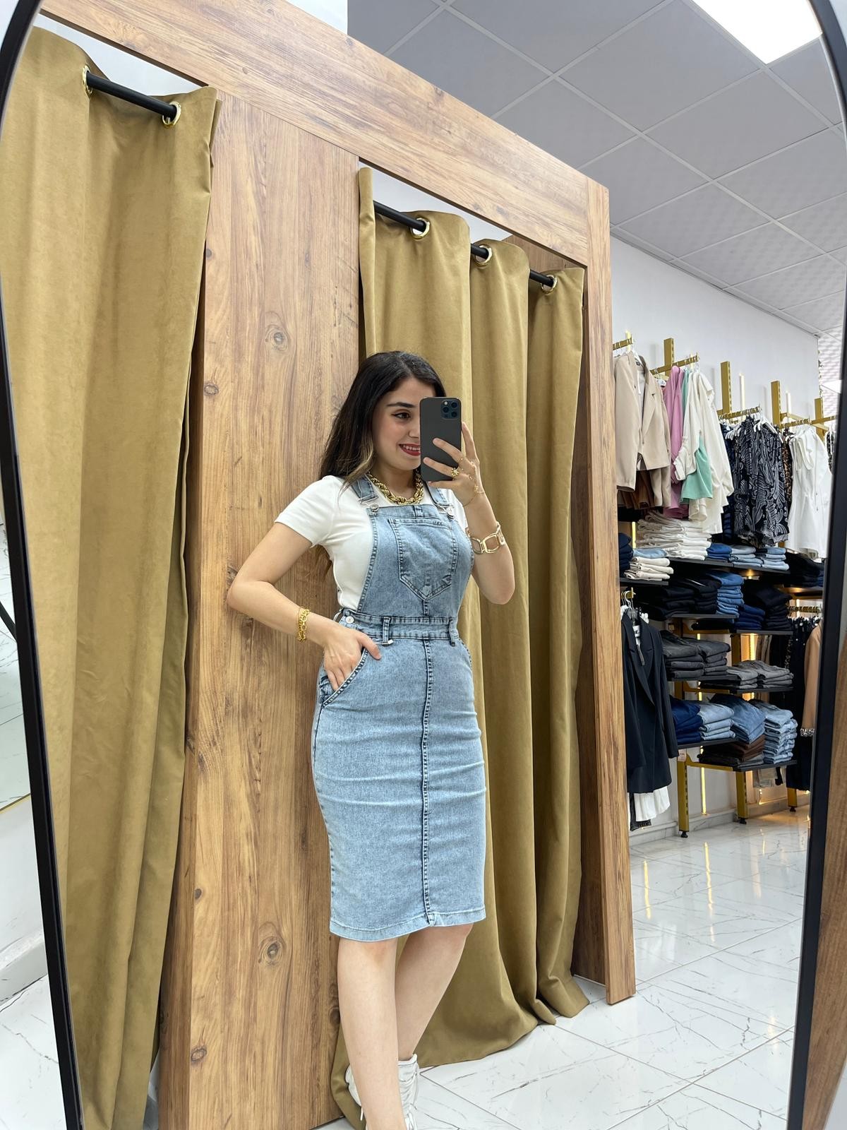 Mila Jile Kot Elbise  - Buz Mavi