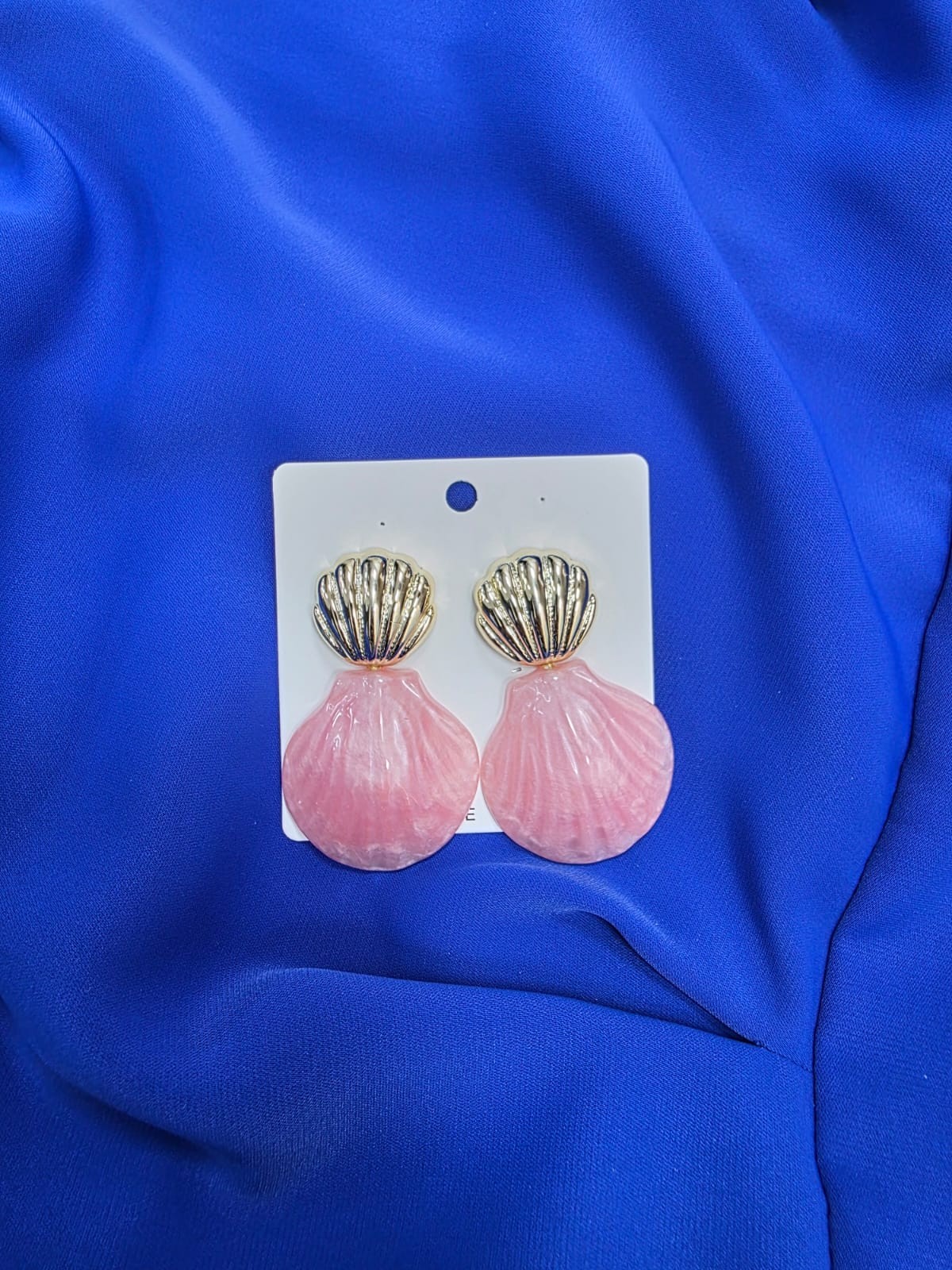 İstiridye Küpe - Pembe