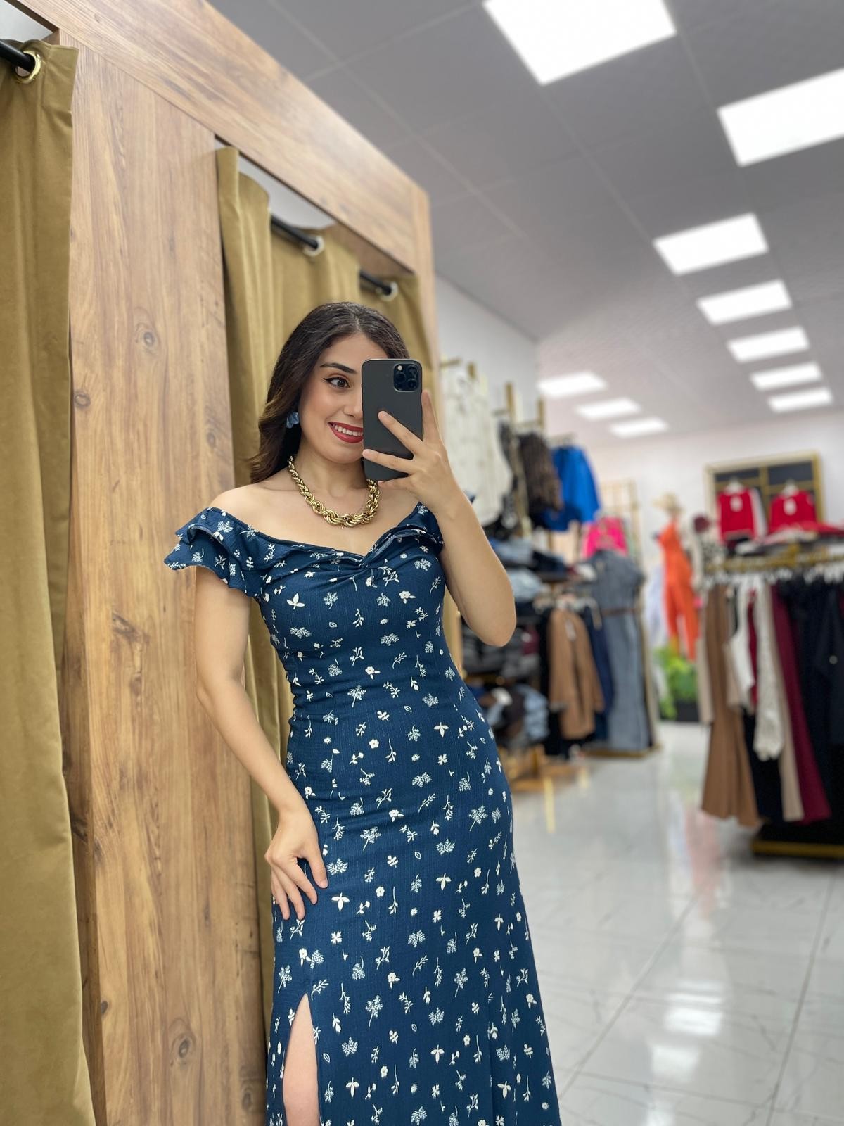 Elena Maxi Boy Elbise 