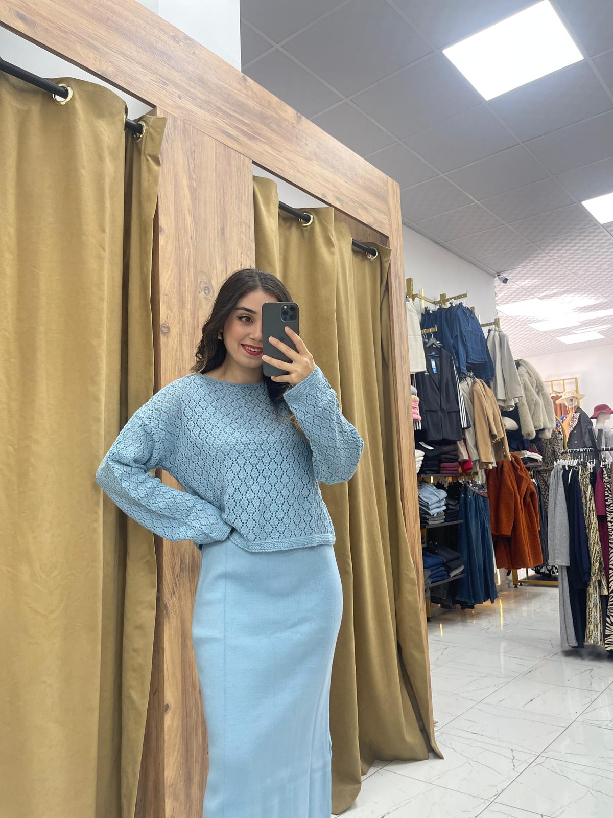 Arya Elbise - Buz Mavi