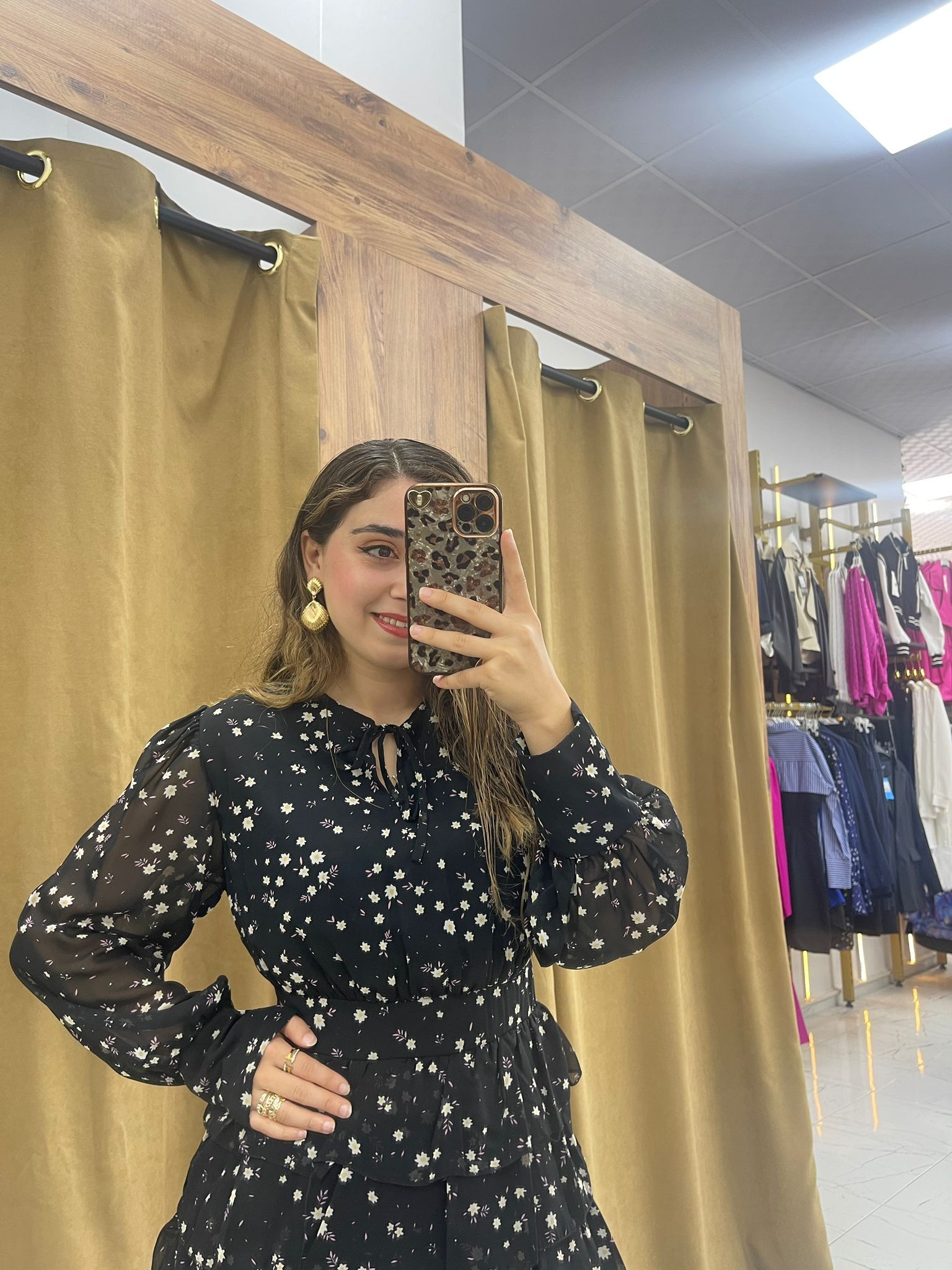 Flonie Çiçekli Elbise 