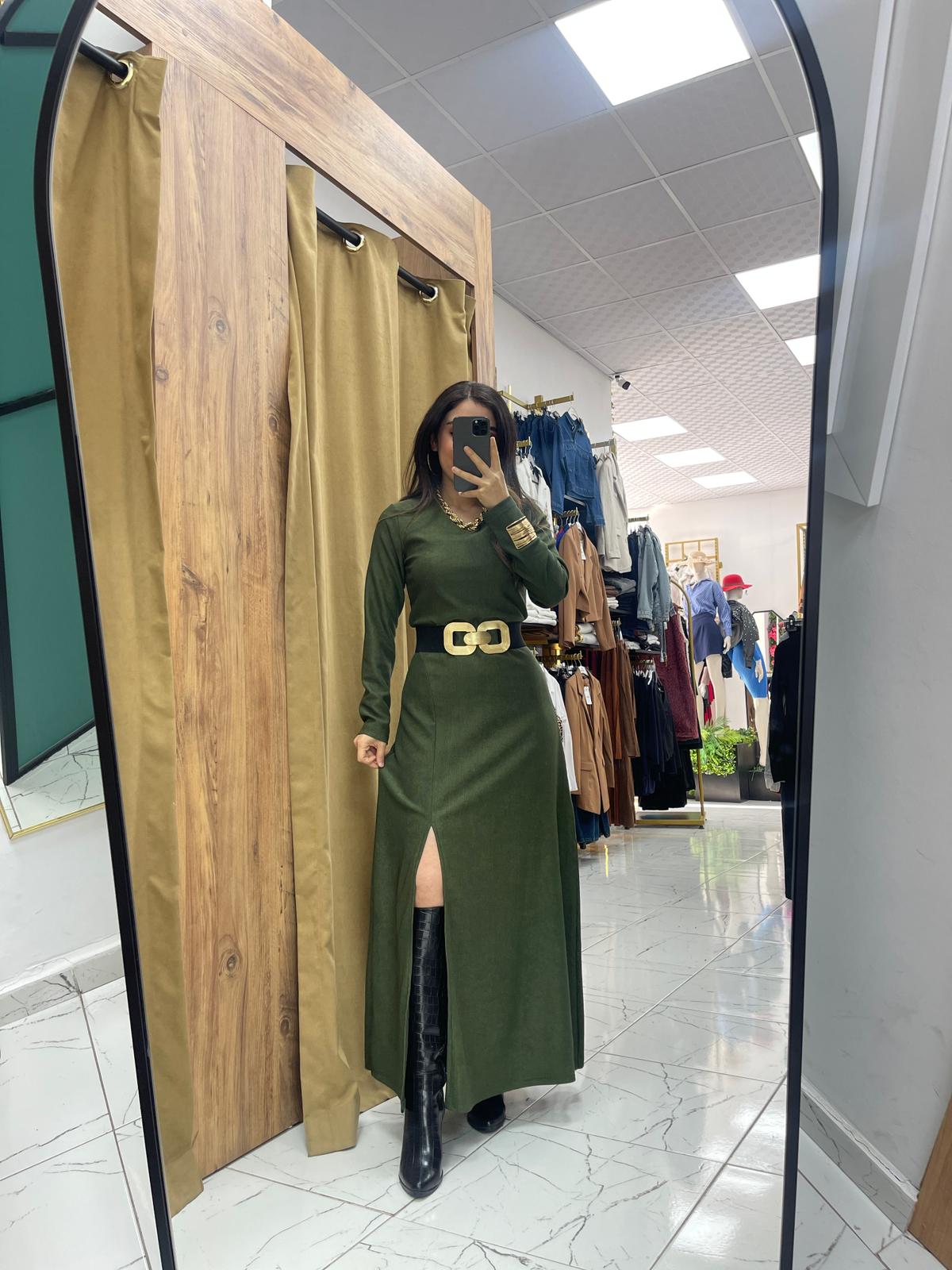 Leya Elbise - Yeşil