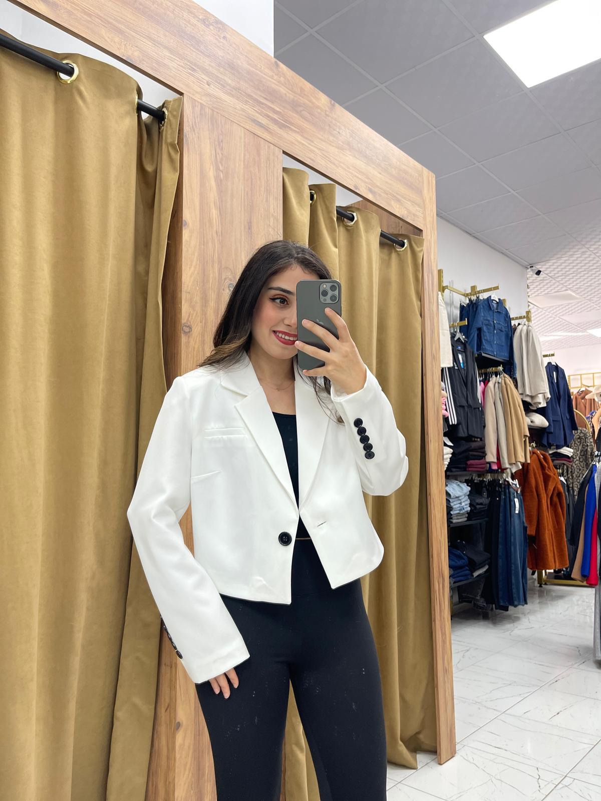 Yezdan Ceket  - Beyaz