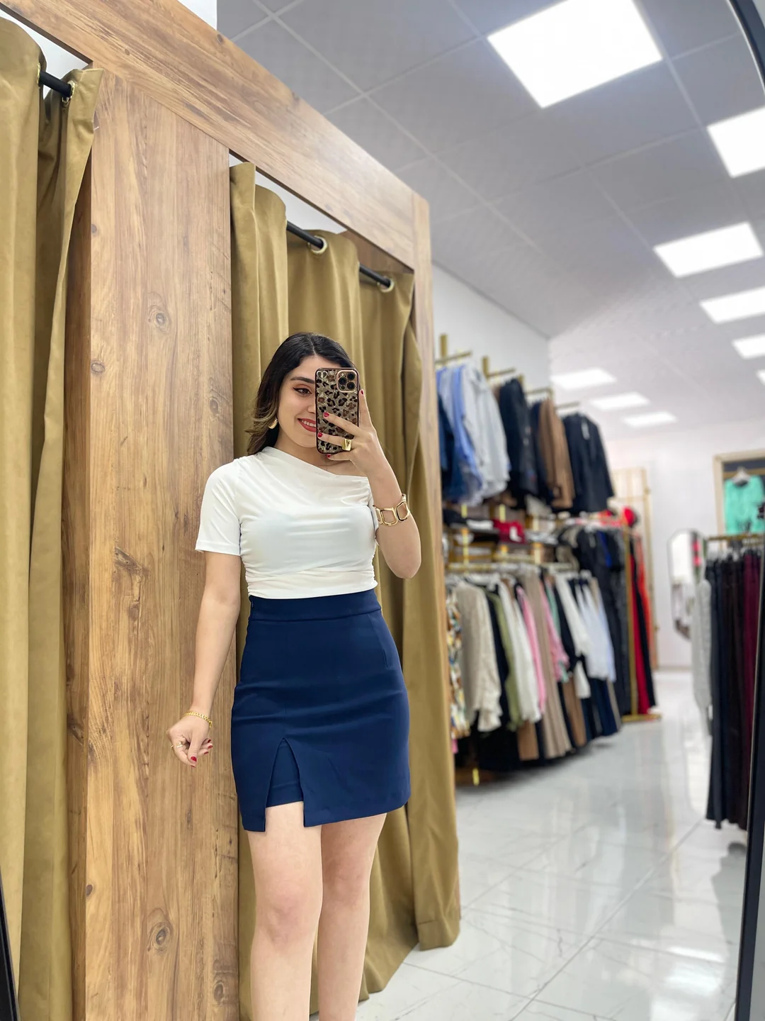 Romi  Şort Etek  - Lacivert