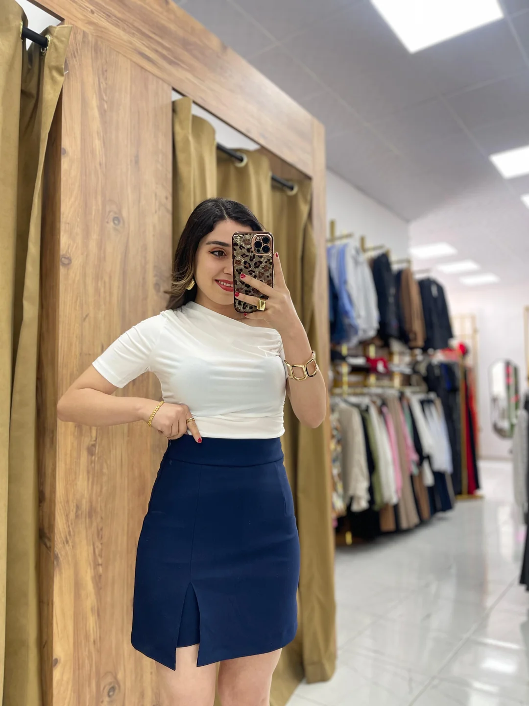 Romi  Şort Etek  - Lacivert