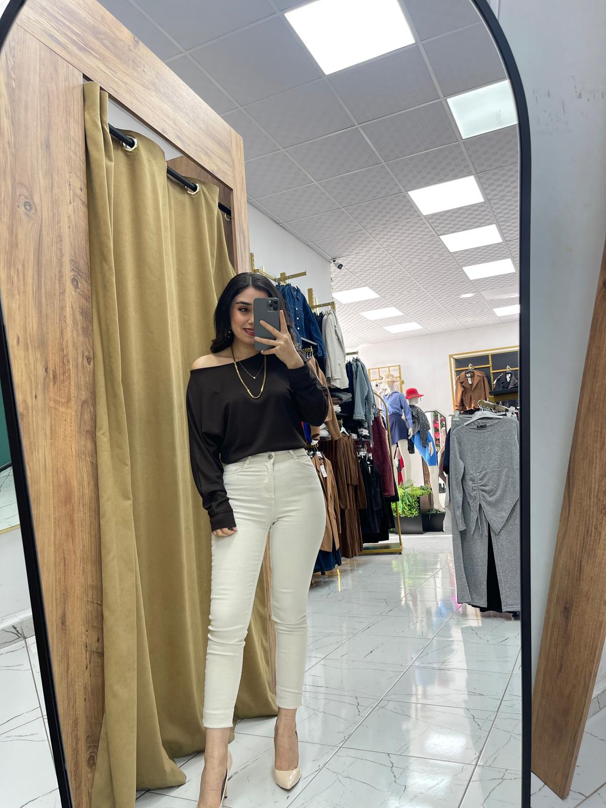 Modal Bluz  - Kahverengi