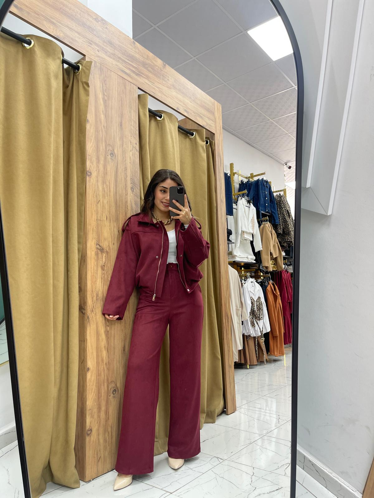 Bopan Ceket Takım - Bordo