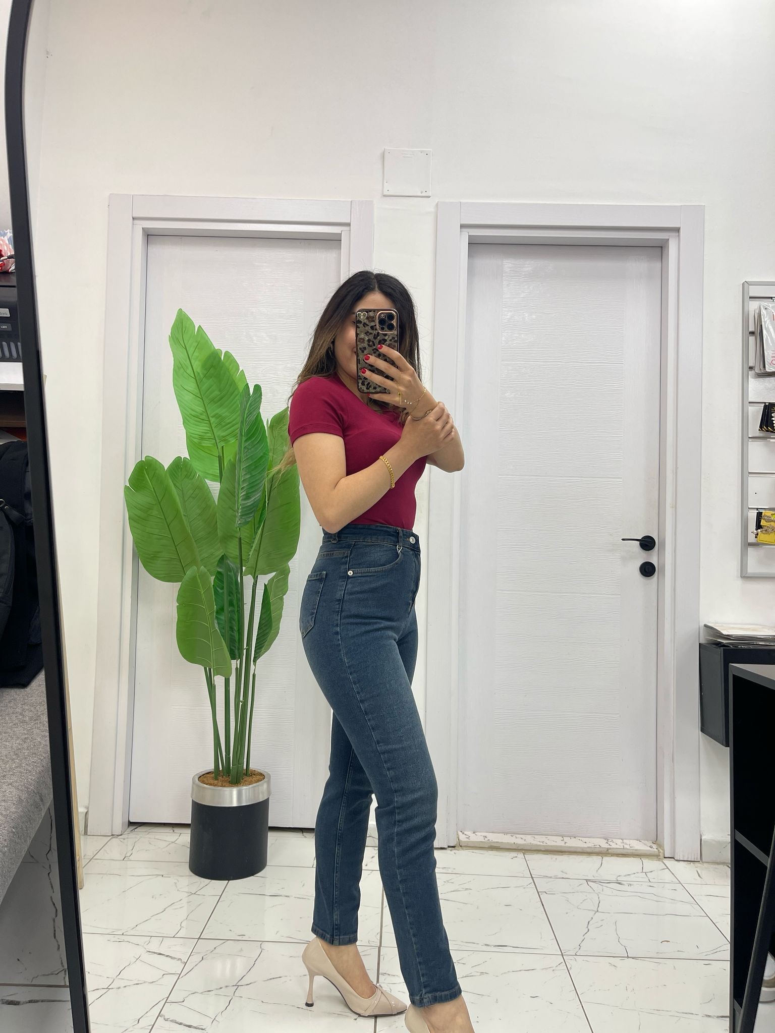 Tint Mom Jean Kot Pantolon 