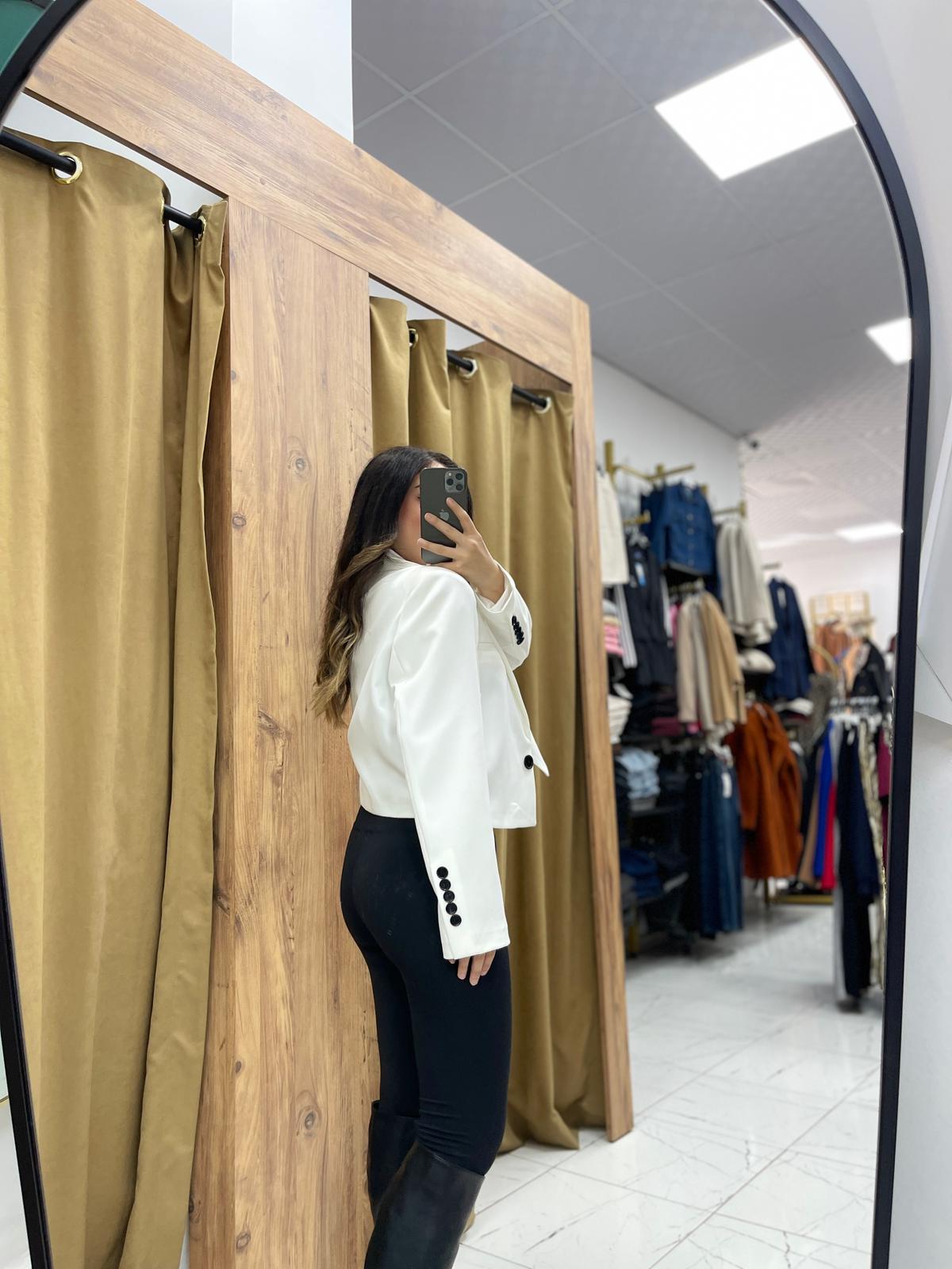 Yezdan Ceket  - Beyaz