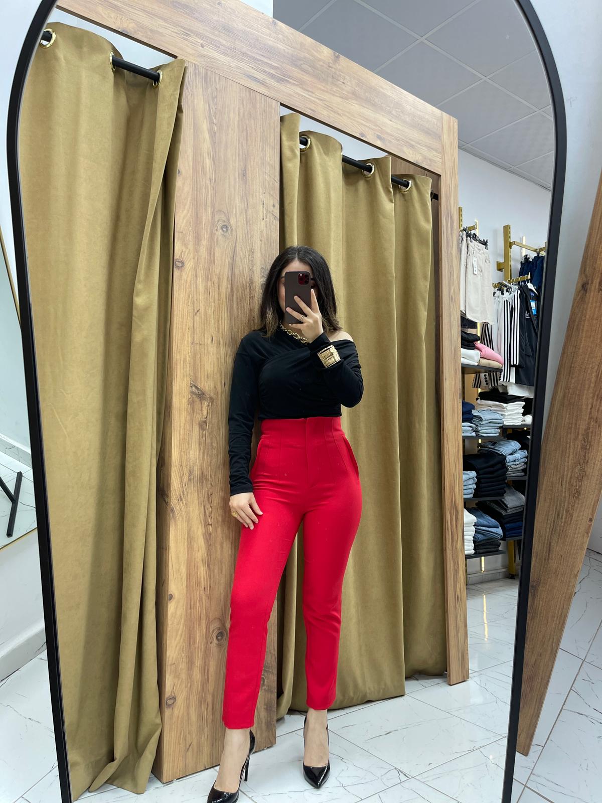 Yovi Pantolon - Kırmızı