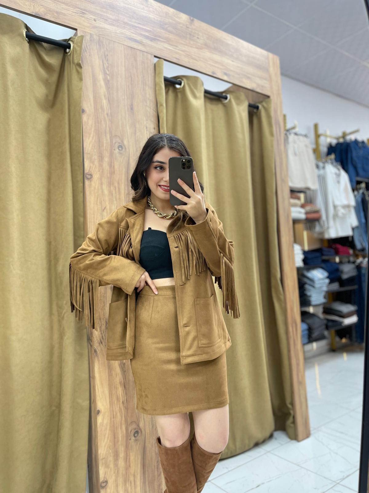 Desy  Süet Takım - Kahverengi