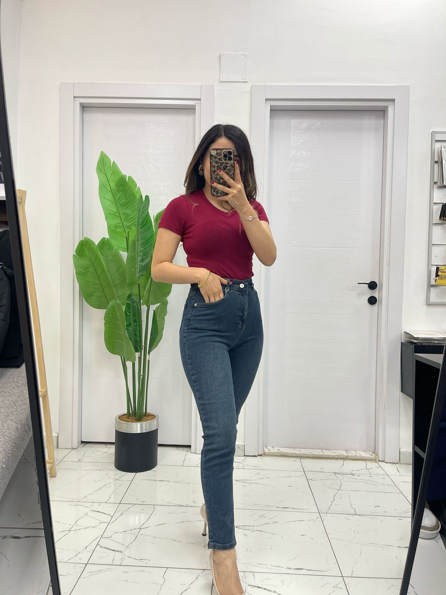 Tint Mom Jean Kot Pantolon 