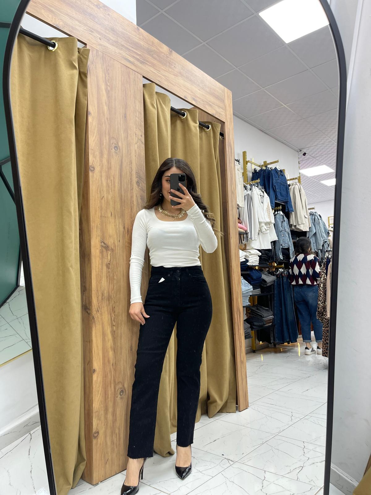 Paça Kesik Kot - Siyah