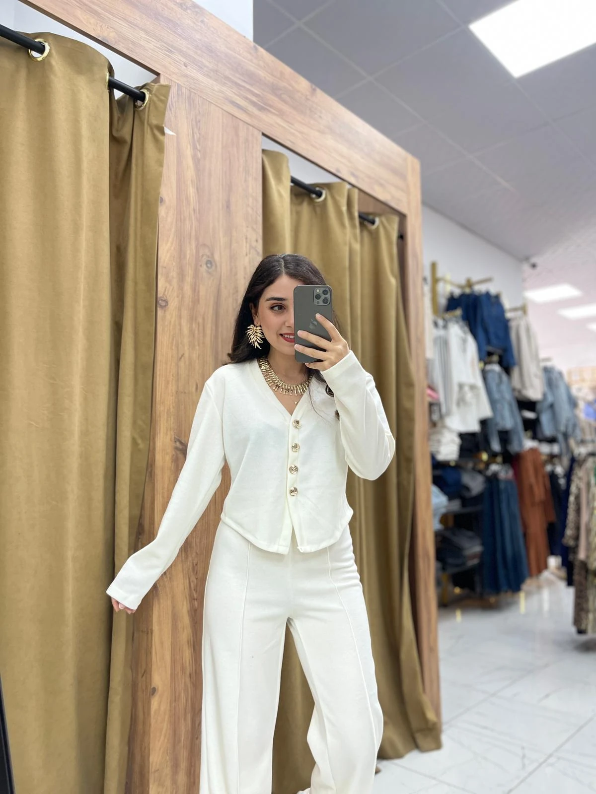 Rozalin Takım - Krem