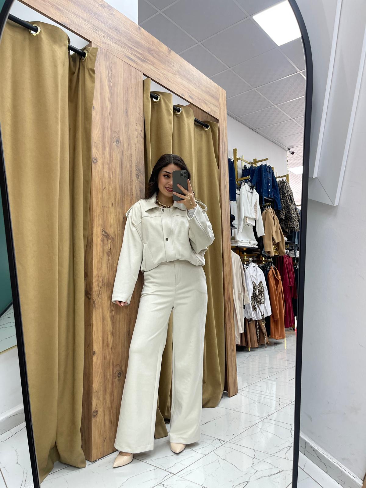 Bopan Ceket Takım - Krem