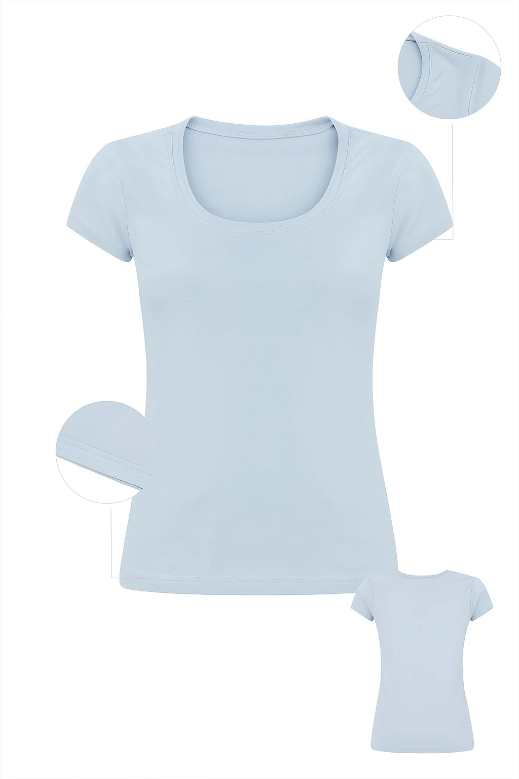 Kadın Basic Body – Açık Mavi